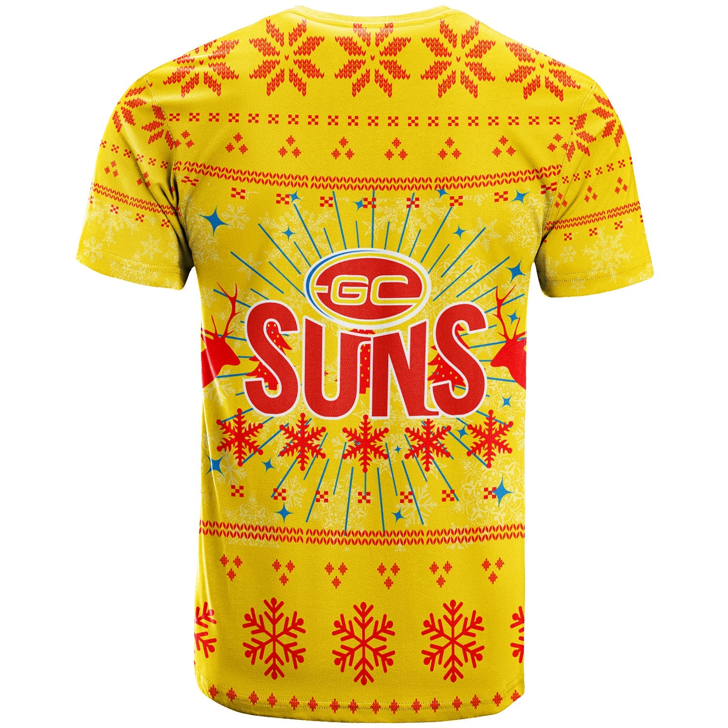 Gold Coast Suns T shirt - Christmas Ugly Style - - Vibe Hoodie Shop