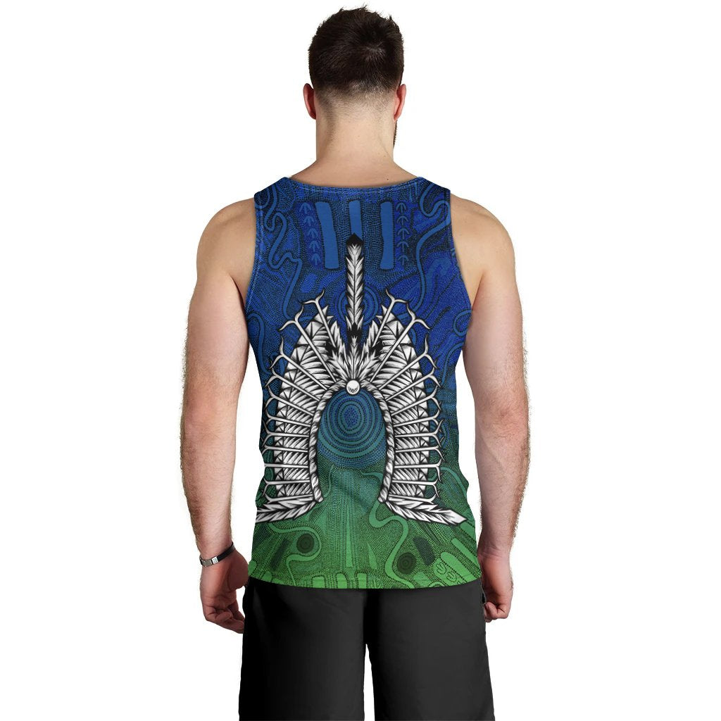 Torres Strait Islanders Men's Tank Top - Dhari Mask - Vibe Hoodie Shop