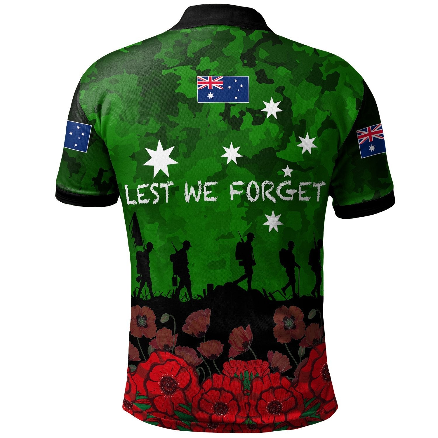 ANZAC Polo Shirt - Aussie ANZAC Day 2021 - Vibe Hoodie Shop