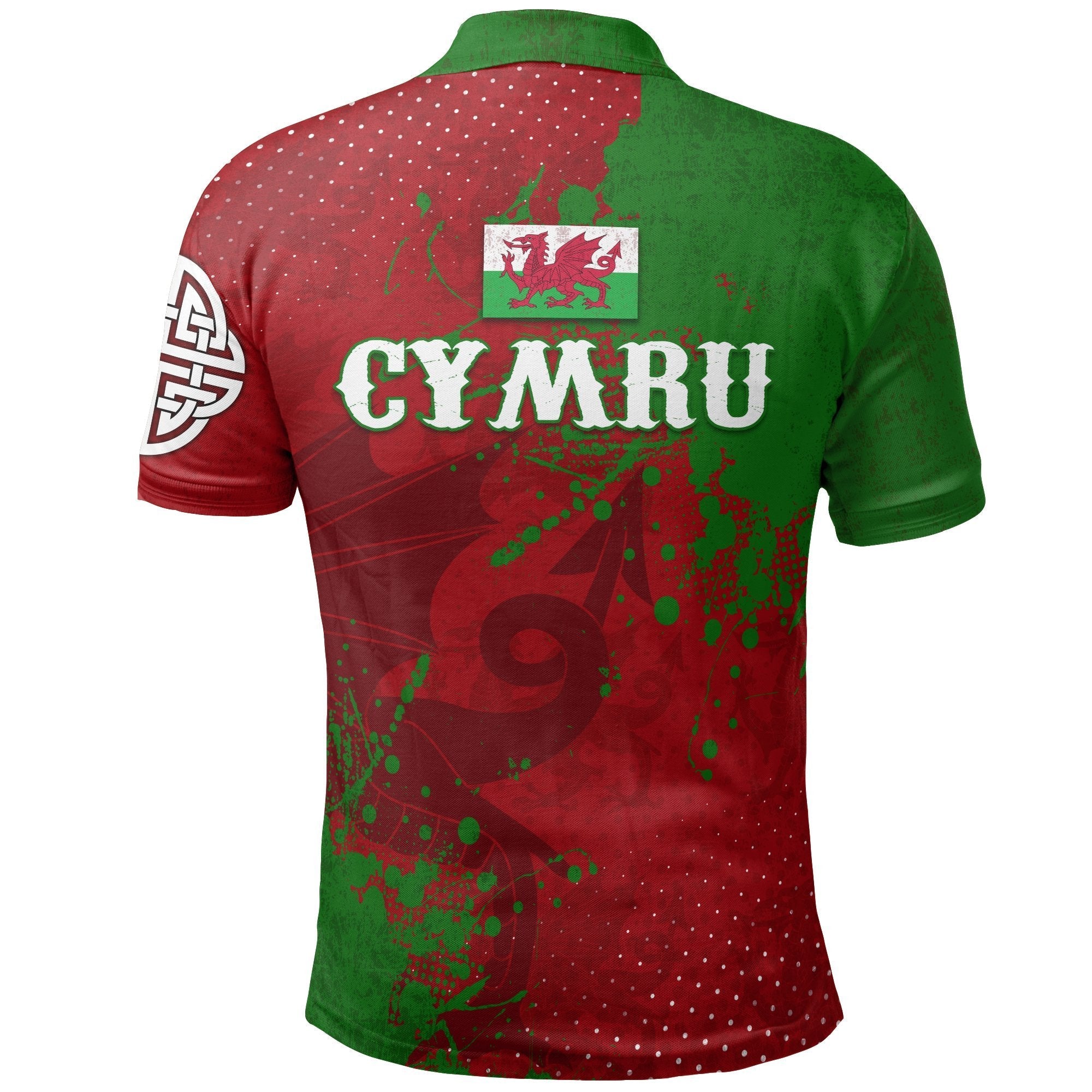 Wales Polo Shirt - The Great Cymru - Vibe Hoodie Shop