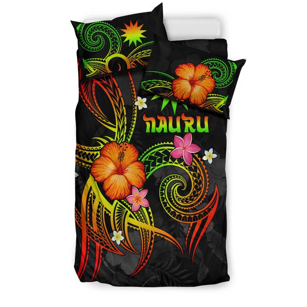Nauru Polynesian Bedding Set - Legend of Nauru (Reggae) - Vibe Hoodie Shop
