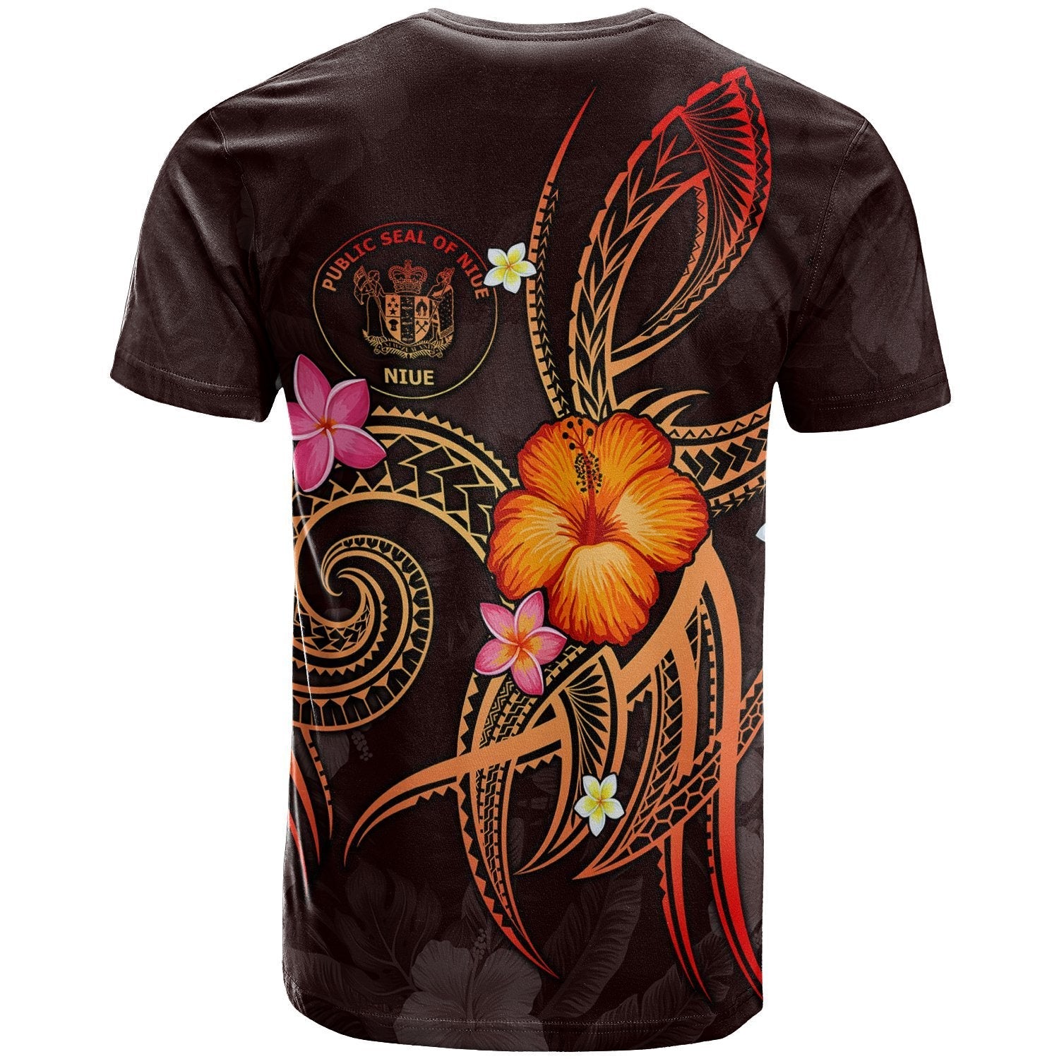 Niue Polynesian T shirt - Legend of Niue (Red) - Vibe Hoodie Shop