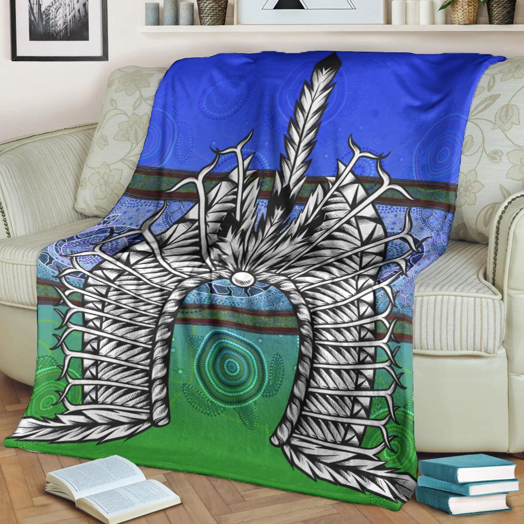 Blanket - Turtle With Dhari Mask Snake Patterns - - Vibe Hoodie Shop