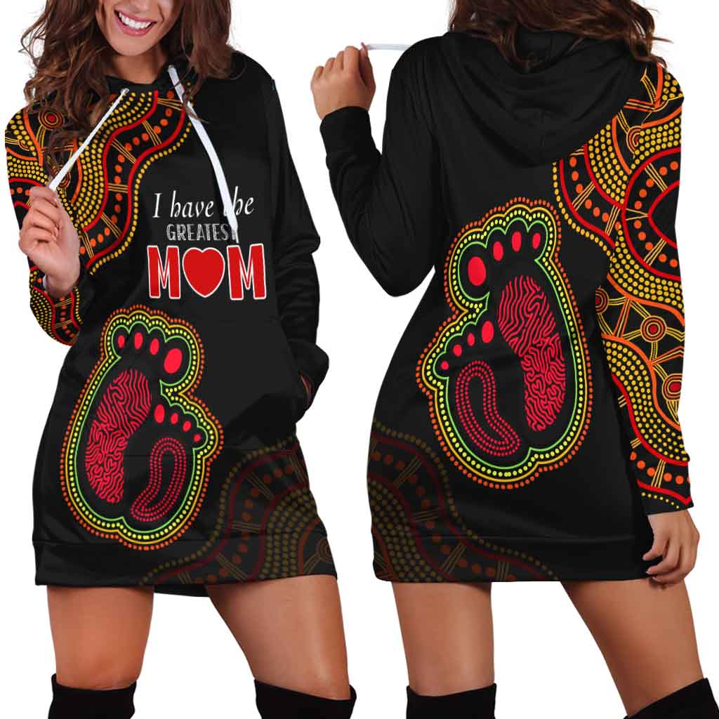 Australia Mother Day Aboriginal Hoodie Dress The Greatest MOM - Vibe Hoodie Shop