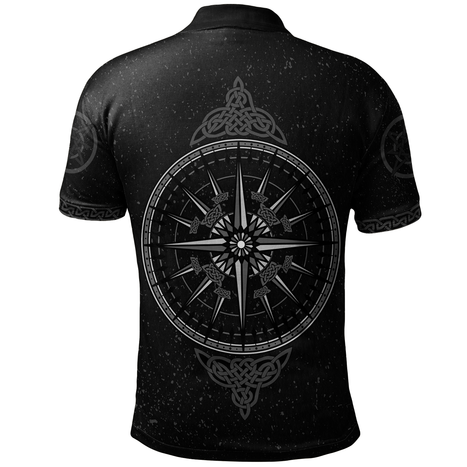 Cornwall Celtic Polo Shirts - Celtic Compass With Cornish Symbols - Vibe Hoodie Shop