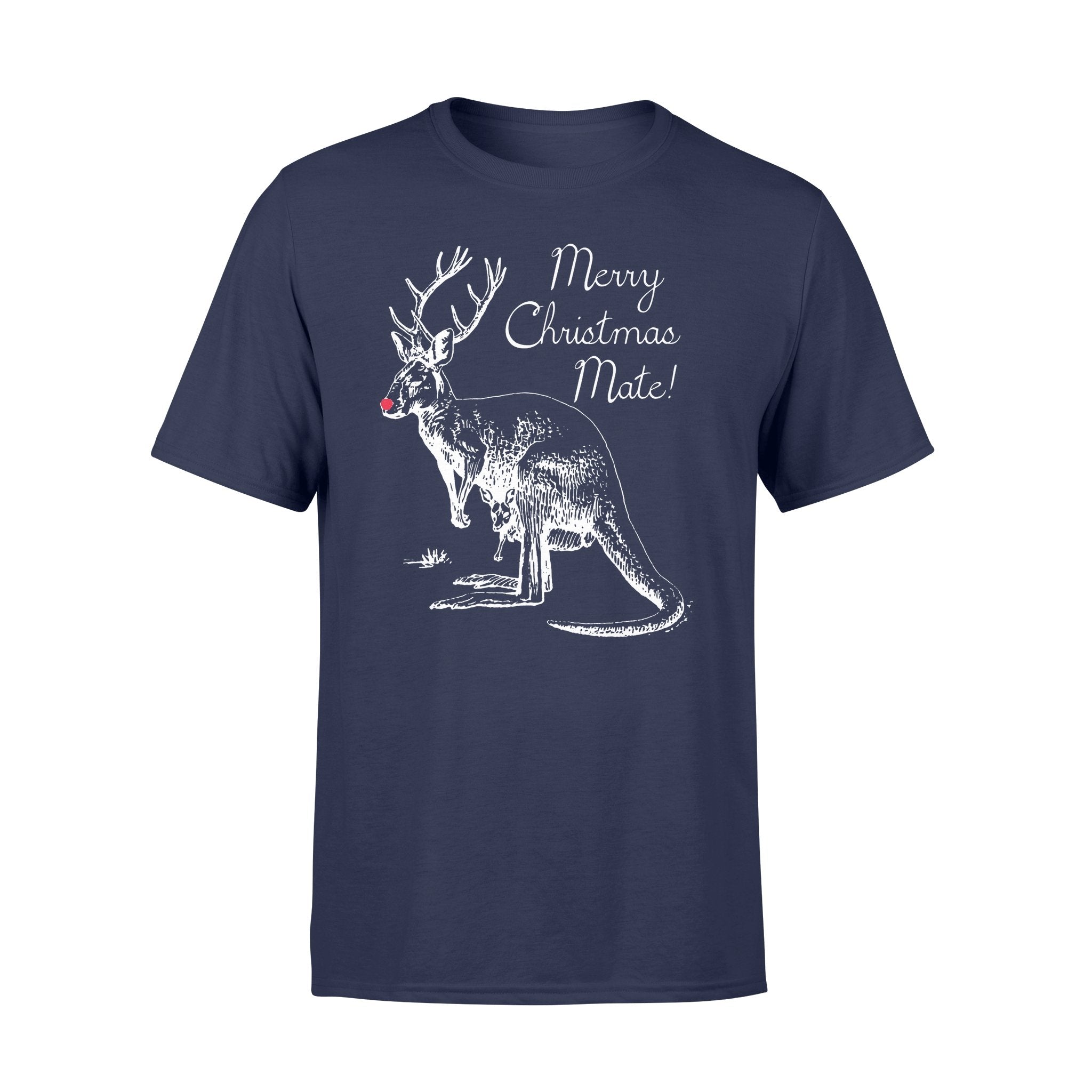 Australia Christmas T shirt - Kangaroo T shirt Merry Christmas Mate - Unisex - Vibe Hoodie Shop