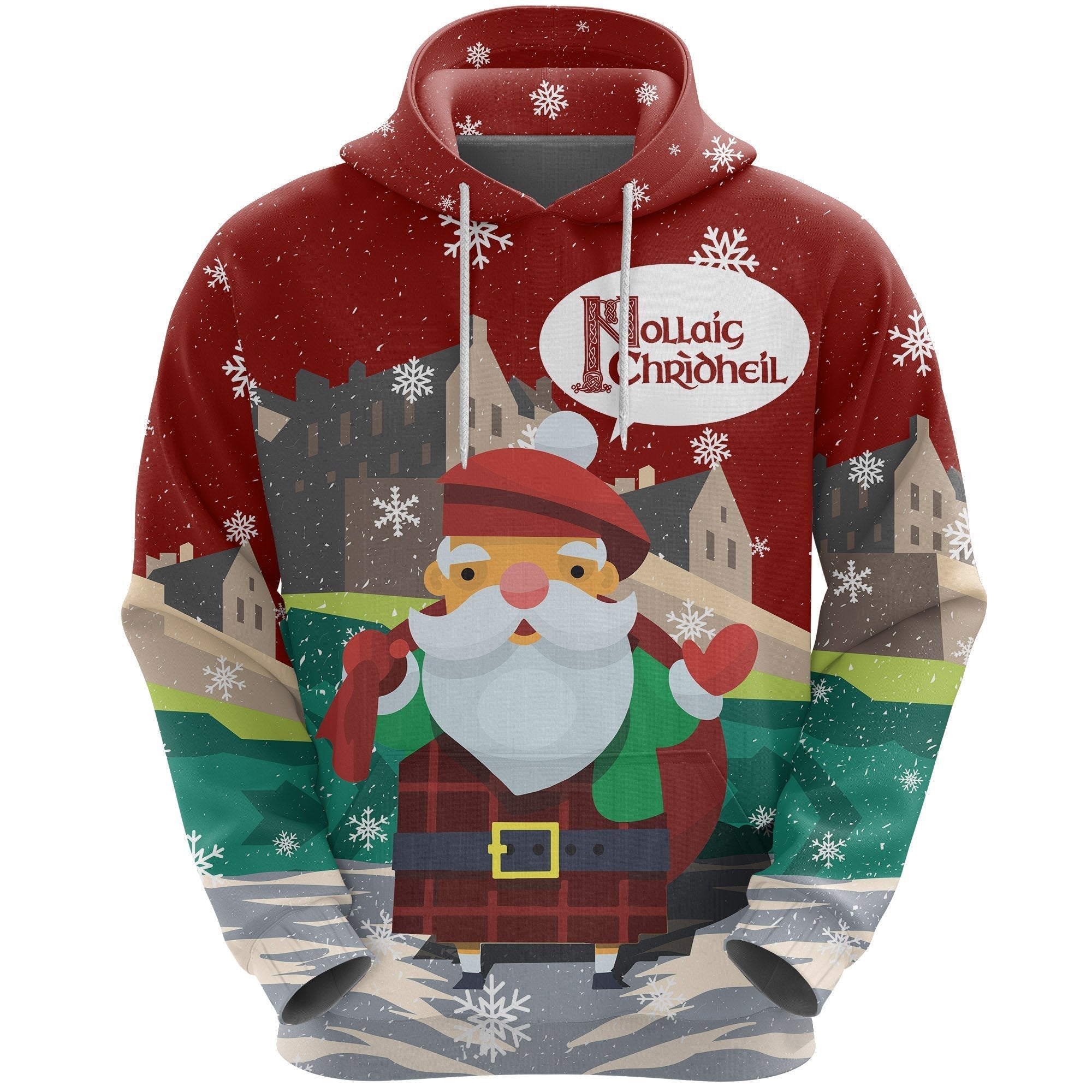 Scotland Christmas Hoodie - Nollaig Chridheil - Vibe Hoodie Shop