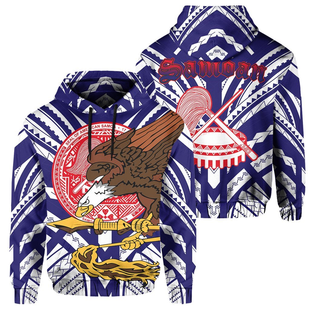 American Samoa Coat Of Arms Bald Eagle Hoodie - Vibe Hoodie Shop