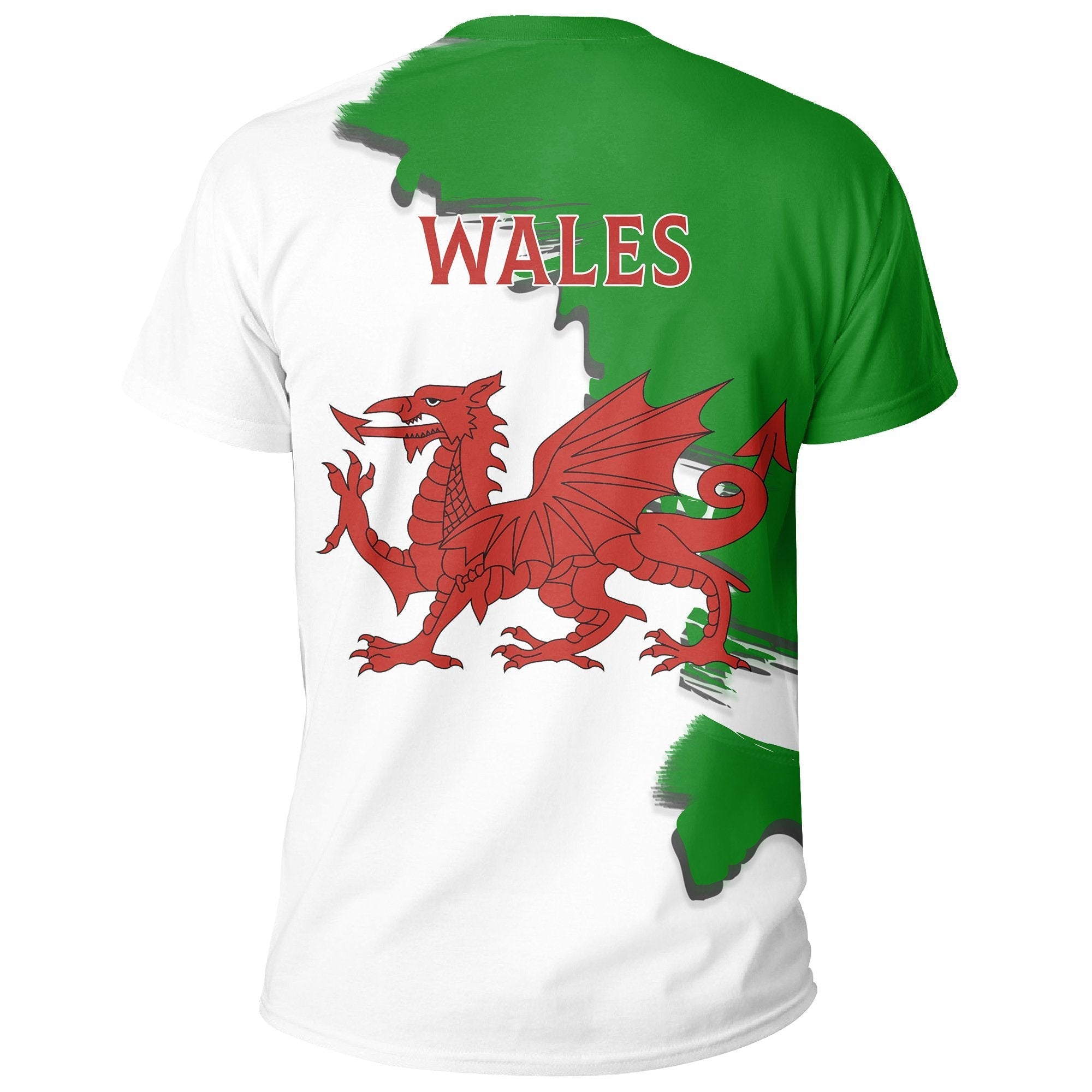 Wales Coat Of Arms Unique T shirt - Scratch Style - Vibe Hoodie Shop