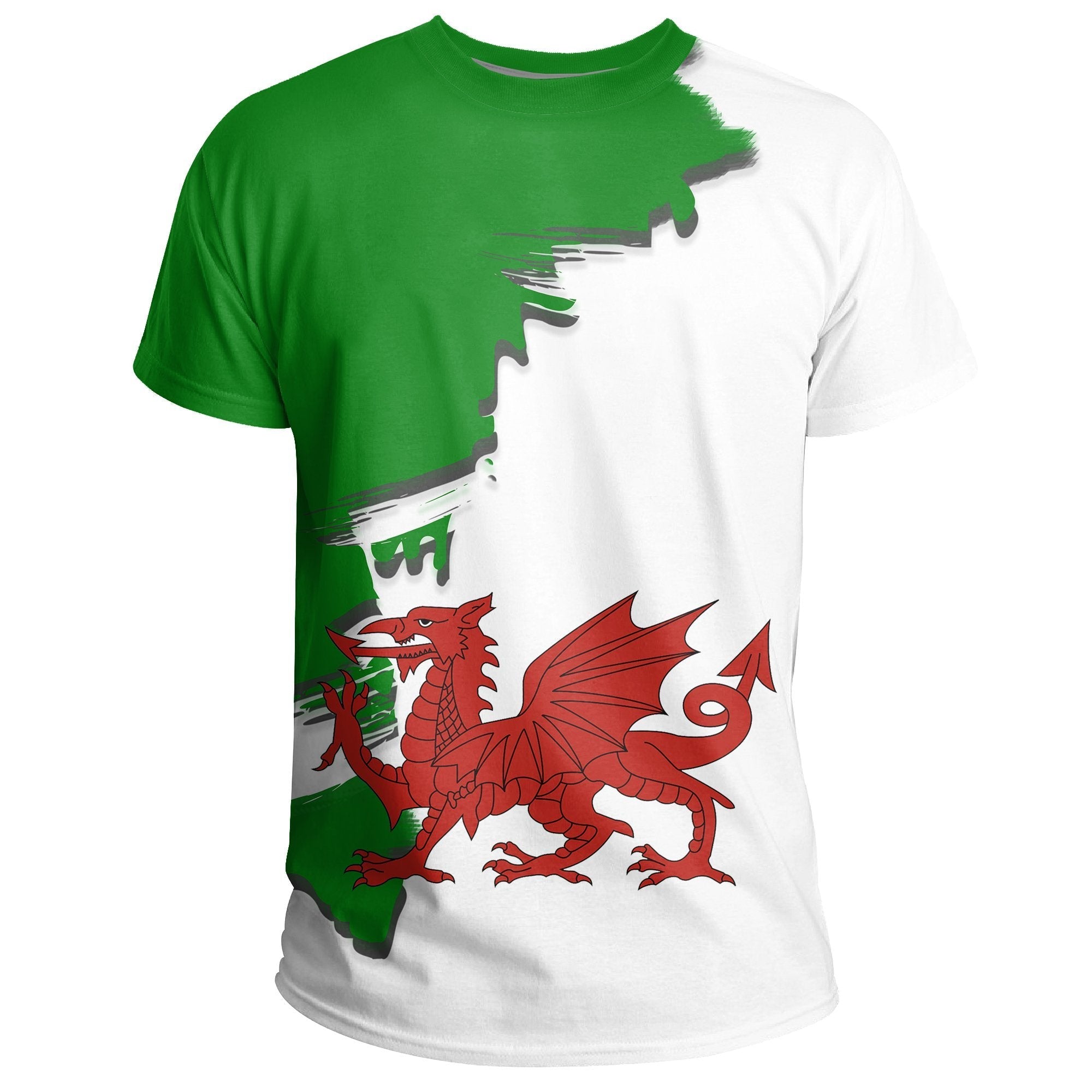 Wales Coat Of Arms Unique T shirt - Scratch Style - Vibe Hoodie Shop