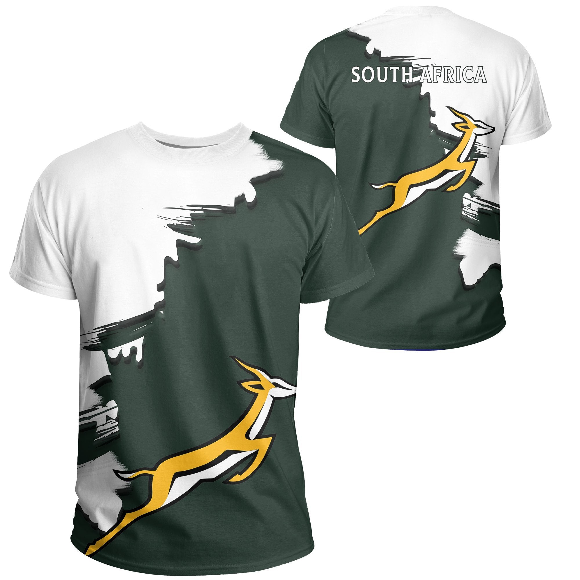 South Africa Springboks Unique T shirt - Scratch Style - Vibe Hoodie Shop