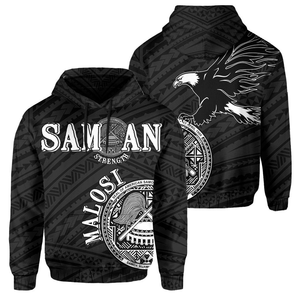 American Samoa Coat Of Arms Bald Eagle Polynesian Hoodie - Vibe Hoodie Shop