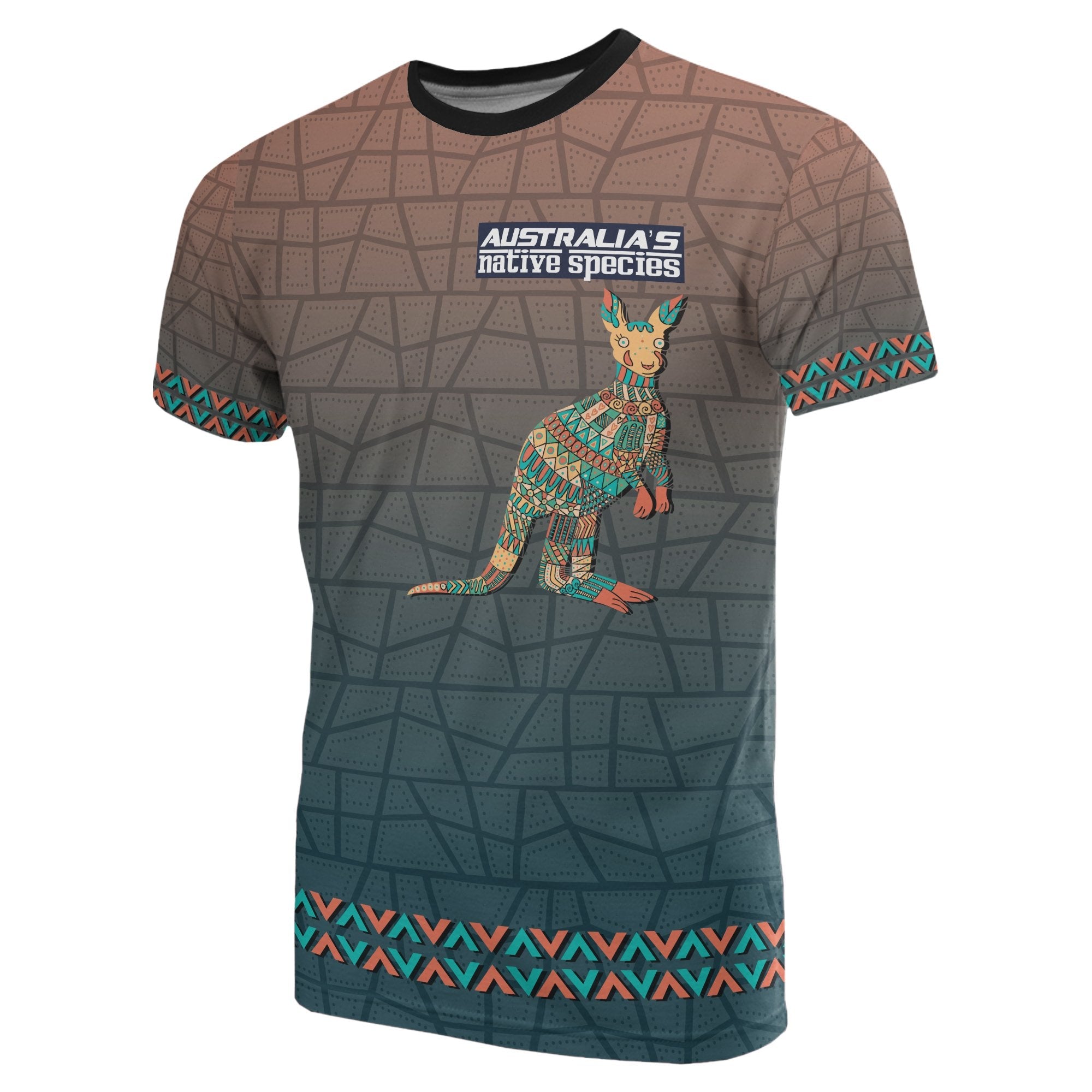 Aboriginal T shirt - Emu T shirt Patterns - Unisex - Vibe Hoodie Shop