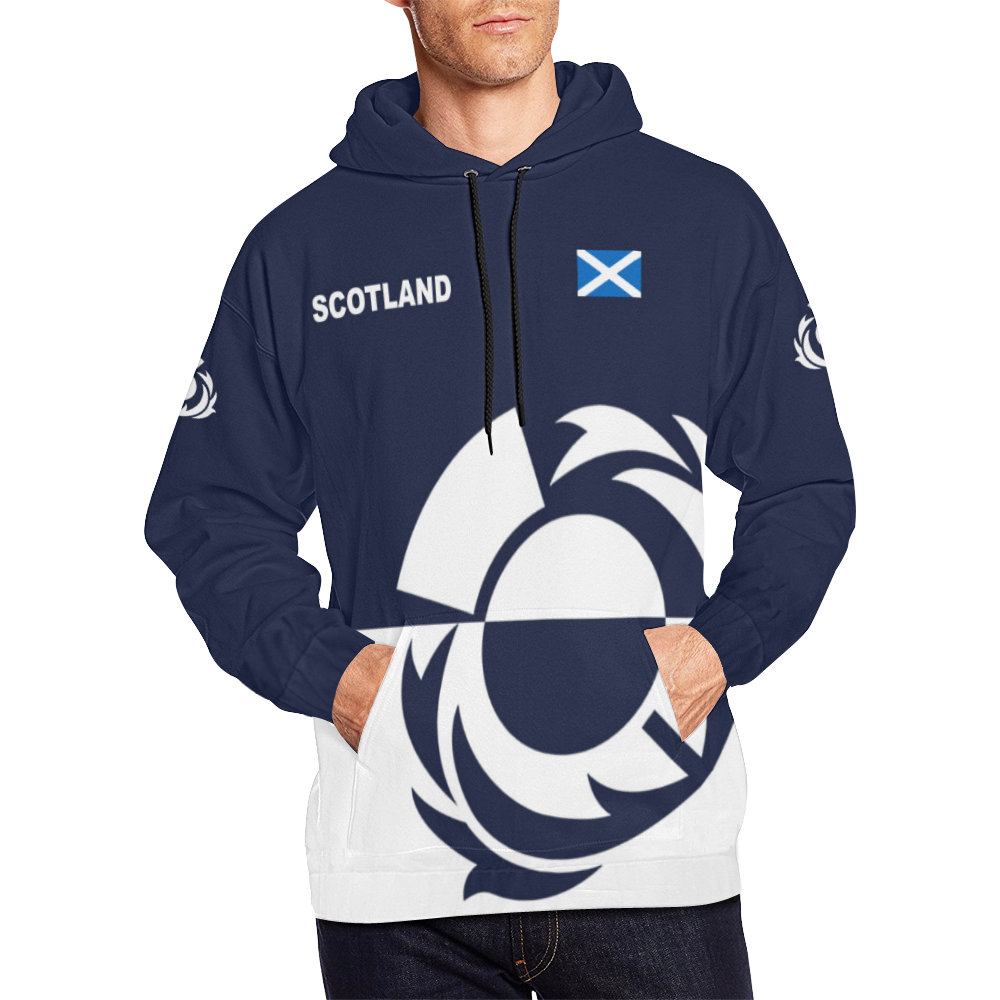 Scotland Hoodie Thistle - Rugby Style - Vibe Hoodie Shop