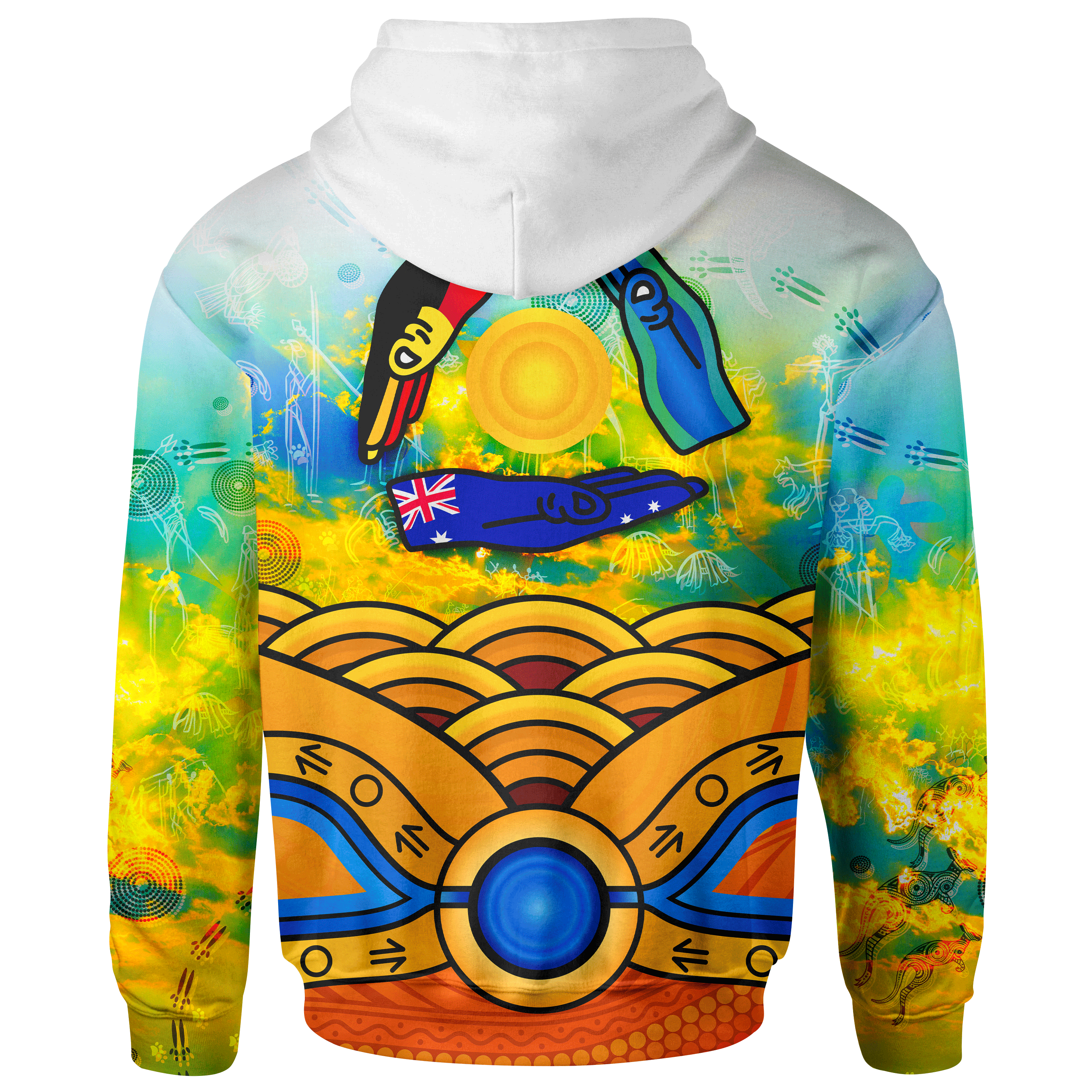 Aboriginal Hoodie, Australia Kangaroo NAIDOC Week 2021 - Vibe Hoodie Shop