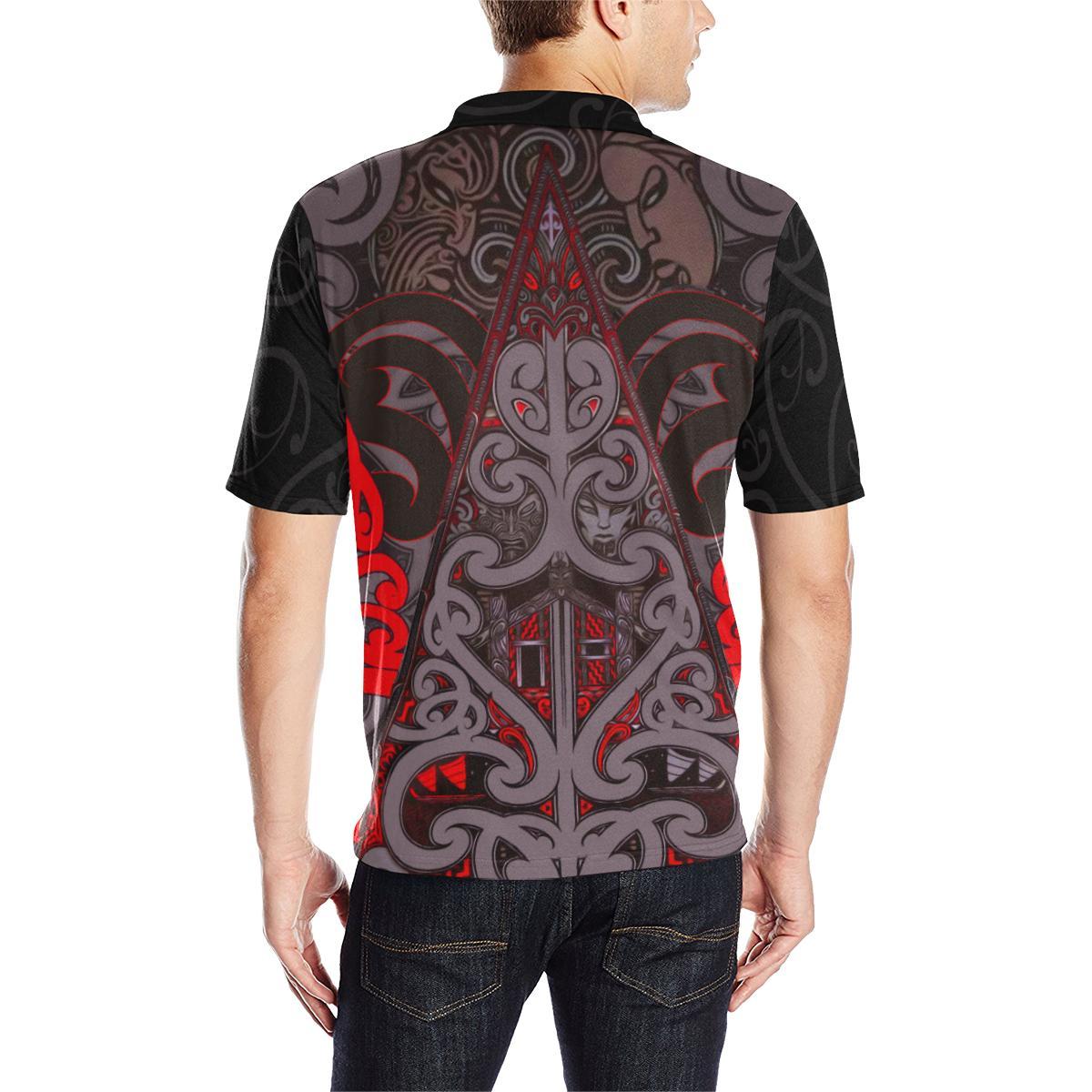 New Zealand Maori Rugby Polo T shirt - Vibe Hoodie Shop