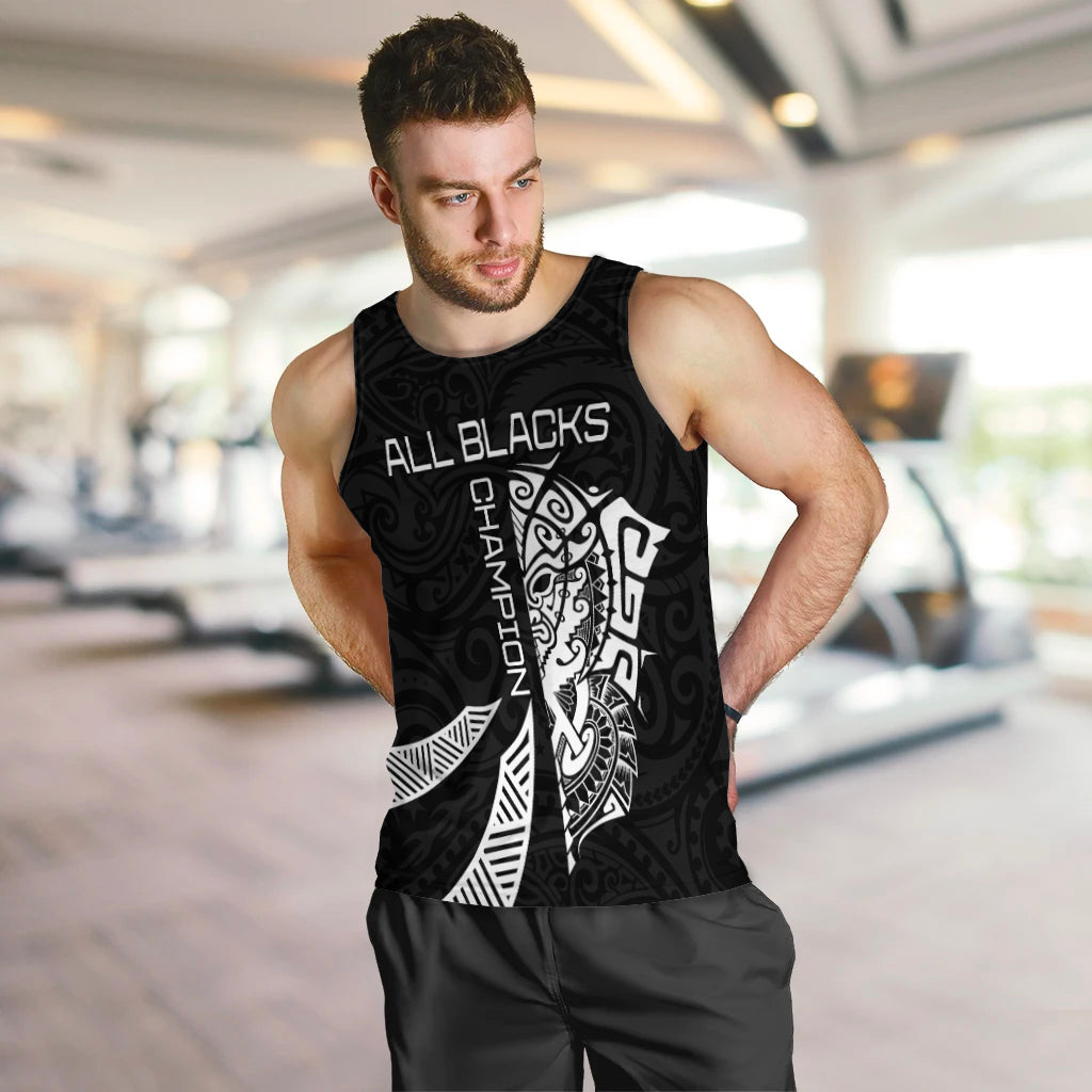 New Zealand Rugby Men Tank Top Haka mix Ta Moko - Vibe Hoodie Shop