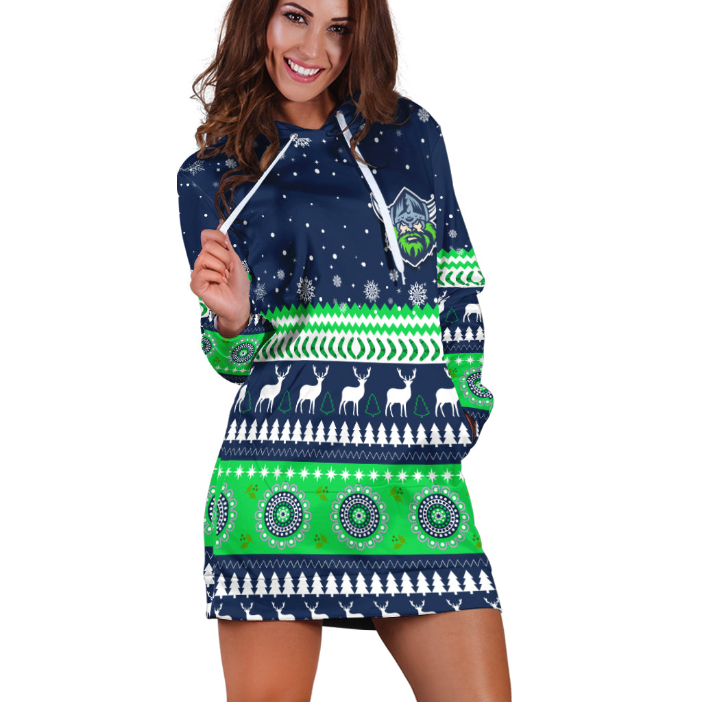 (Custom Personalised) Raiders Canberra Hoodie Dress Merry Christmas The Milk - Vibe Hoodie Shop