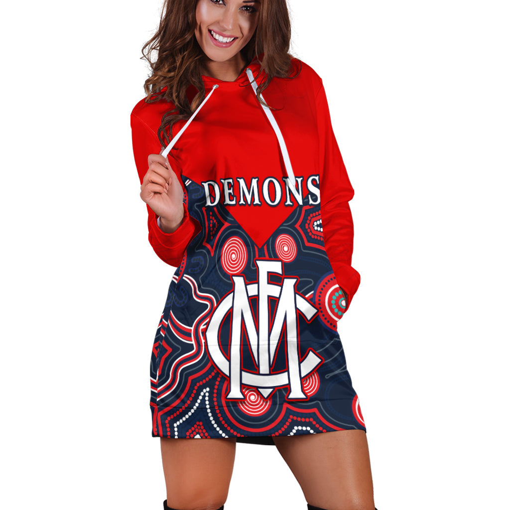 (Custom Personalised) Melbourne Demons 2021 Hoodie Dress - We are the Champions - Vibe Hoodie Shop