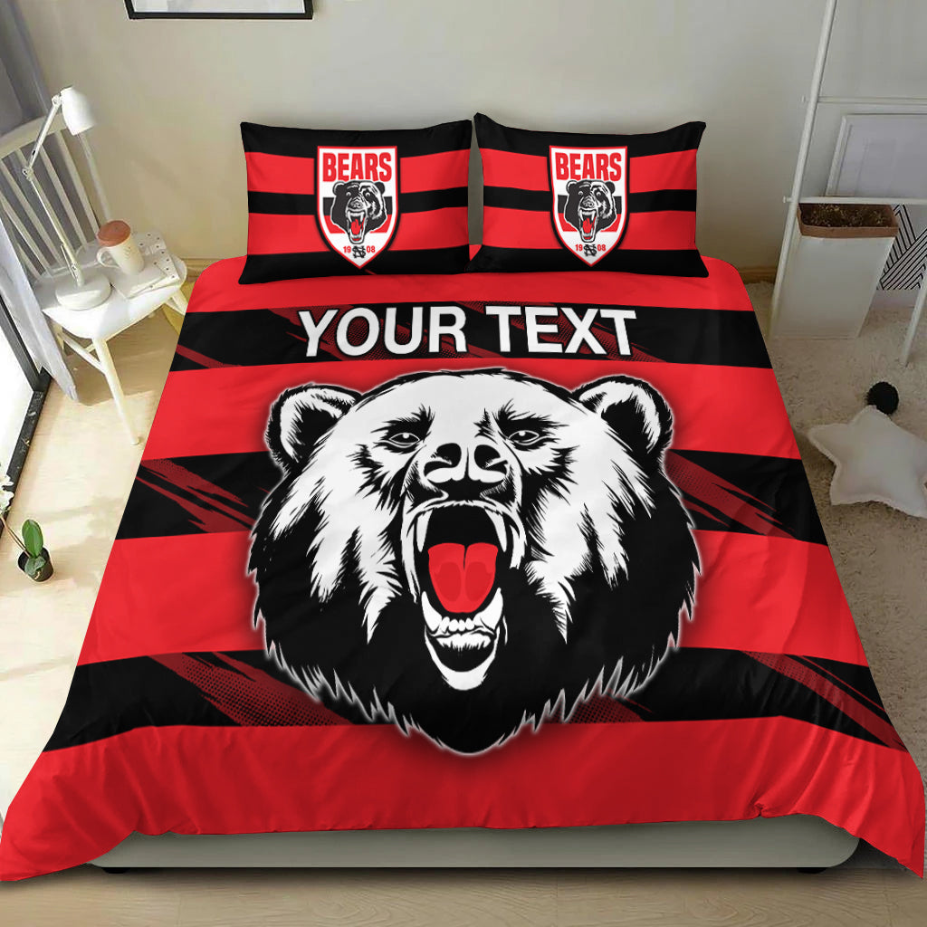 (Custom Personalised) The Bears Bedding Set North Sydney Bears Strong Comeback - Vibe Hoodie Shop
