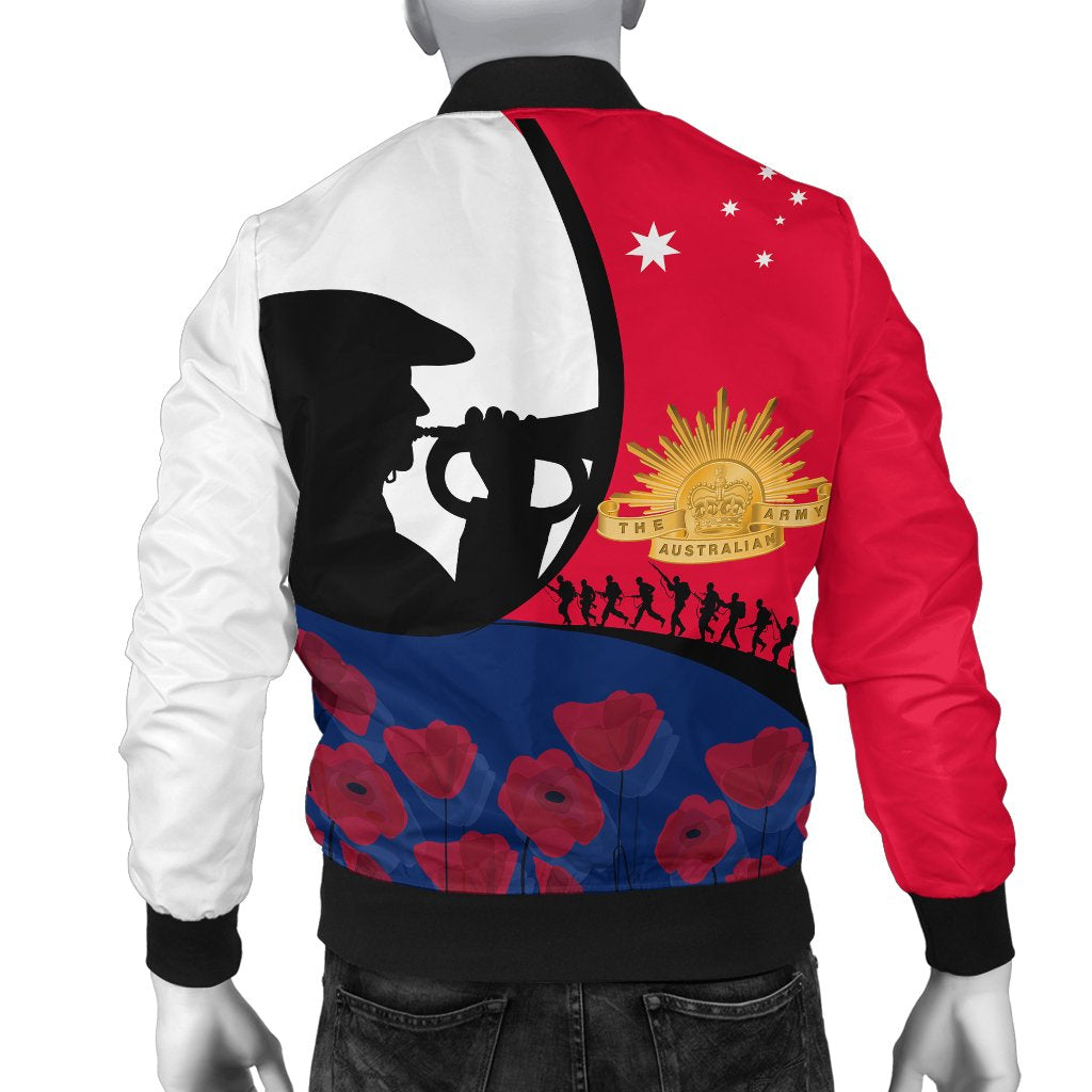 ANZAC Day Women's Bomber Jacket - We will remember Them - Vibe Hoodie Shop
