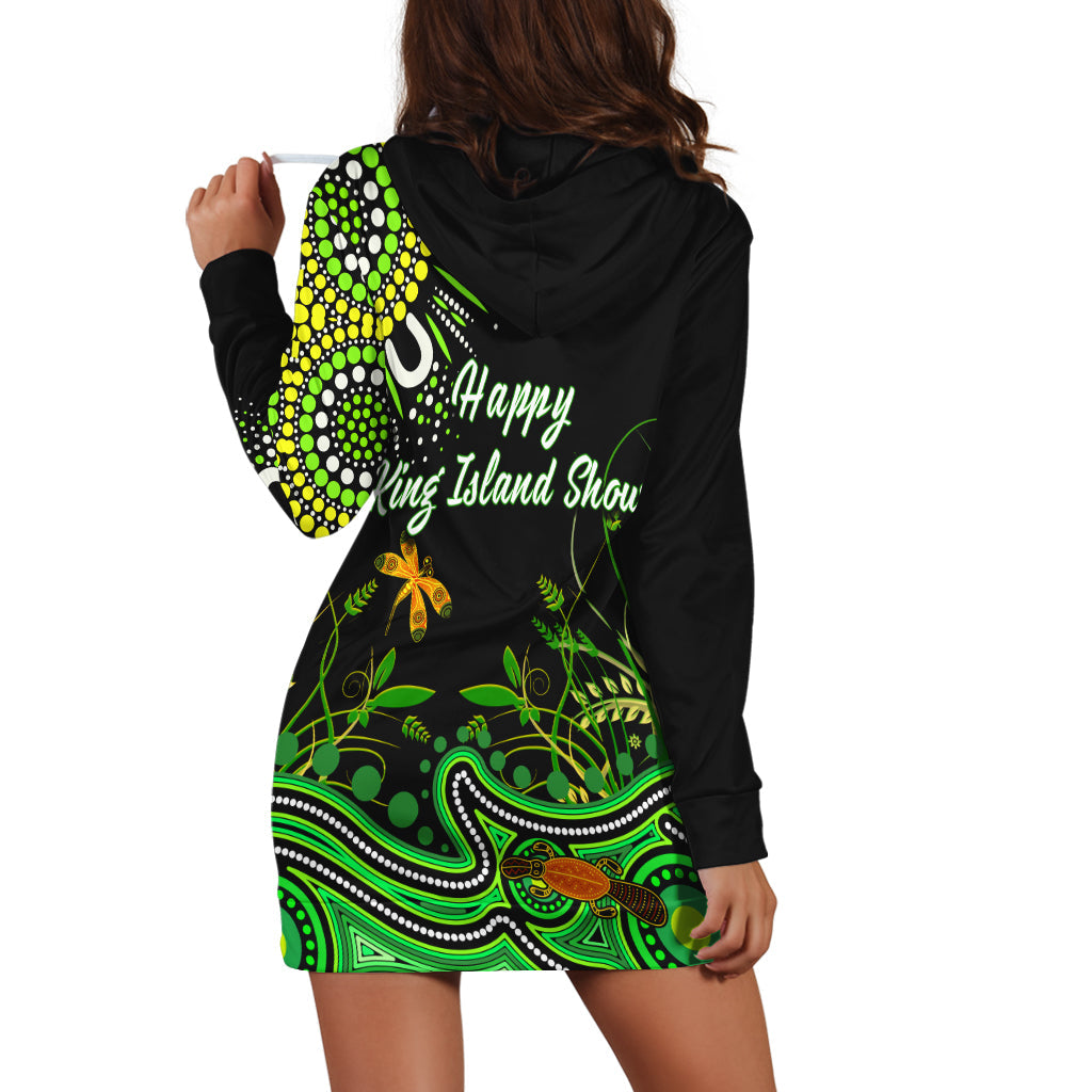 (Custom Personalised) Happy King Islands Show Hoodie Dress Aboriginal Tasmania Australia - Vibe Hoodie Shop