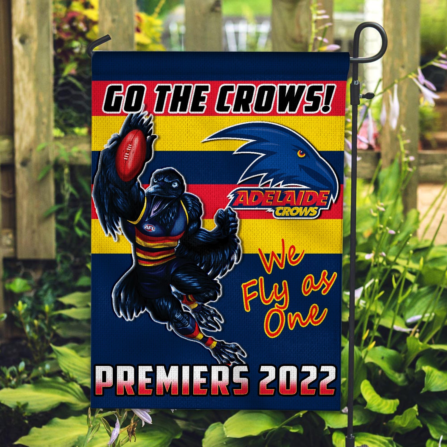 Adelaide Football Flag Premiers 2022 Aboriginal Art Go The Crows - Vibe Hoodie Shop