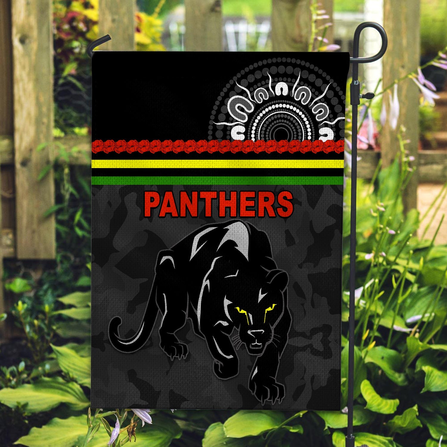 Panthers ANZAC Day Flag Aboriginal Lest We Forget Ver.02 - Vibe Hoodie Shop