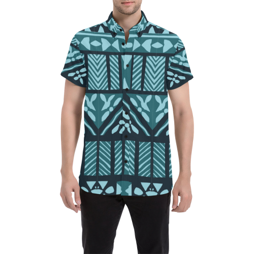 Tapa Retro Tropical Cloth All Over Print Short Sleeve Shirt - Vibe Hoodie Shop