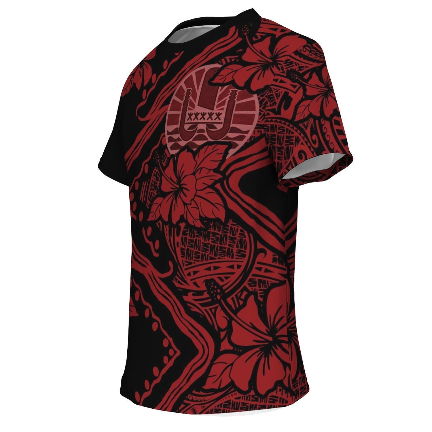 Tahiti T shirt Hibiscus Polynesian - Vibe Hoodie Shop