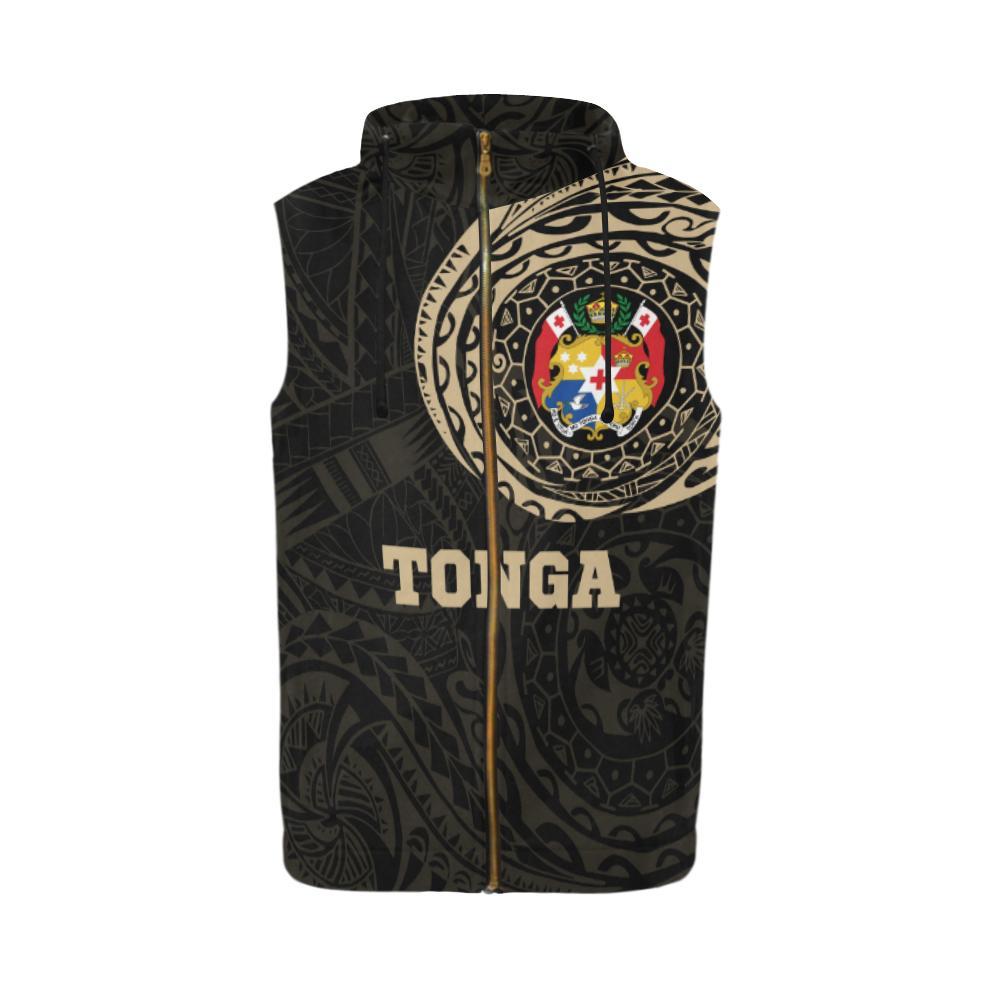 Tonga In My Heart Zipper Sleeveless Hoodie - Vibe Hoodie Shop