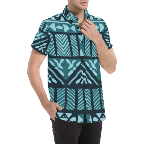 Tapa Retro Tropical Cloth All Over Print Short Sleeve Shirt - Vibe Hoodie Shop