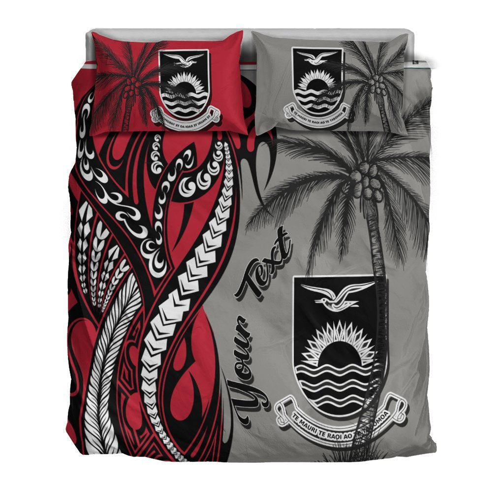Kiribati Custom Personalized Bedding Set - Classical Coconut Tree - Vibe Hoodie Shop