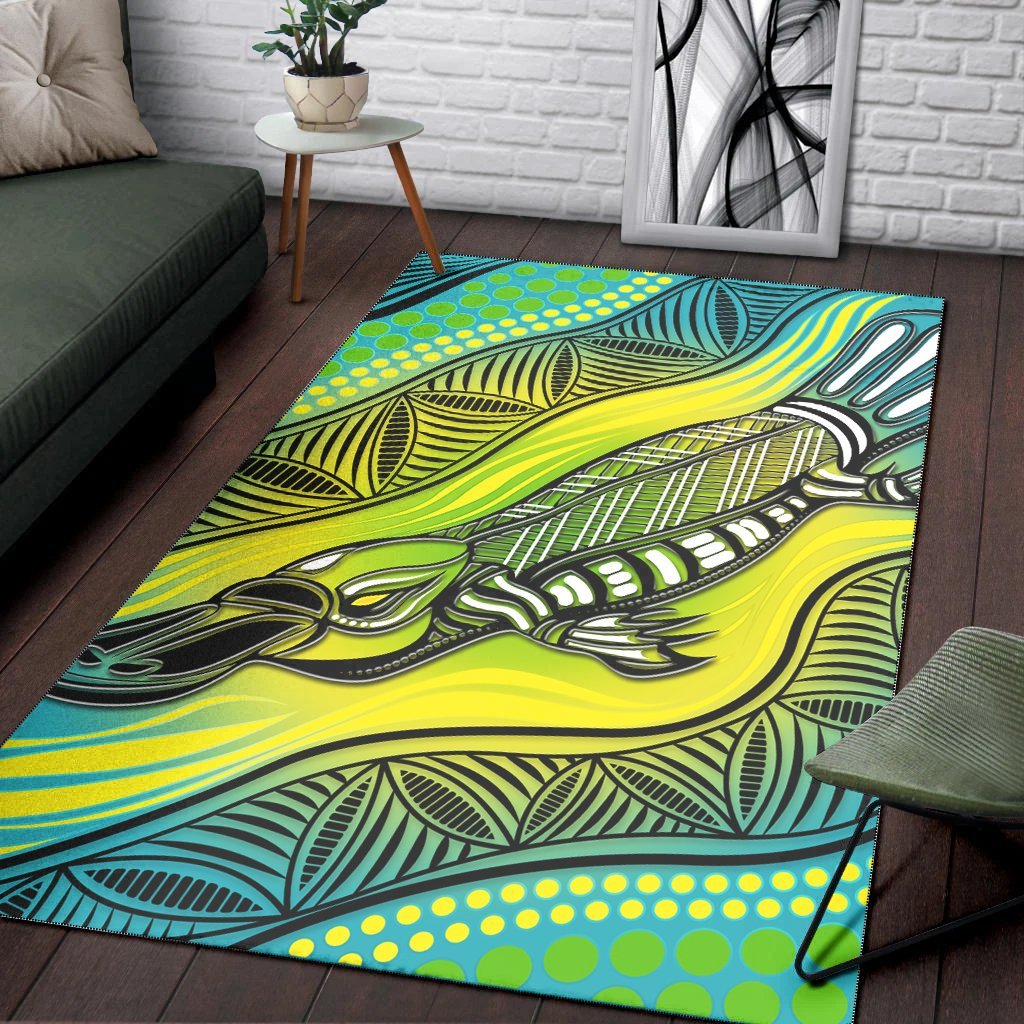 Vibe Hoodie Area Rug - Aboriginal Platypus - HN - RLT20 - Vibe Hoodie Shop