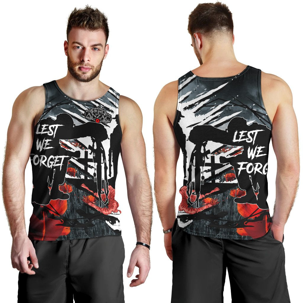 ANZAC Day Men's Tank Top - The Spirit of ANZAC - Vibe Hoodie Shop