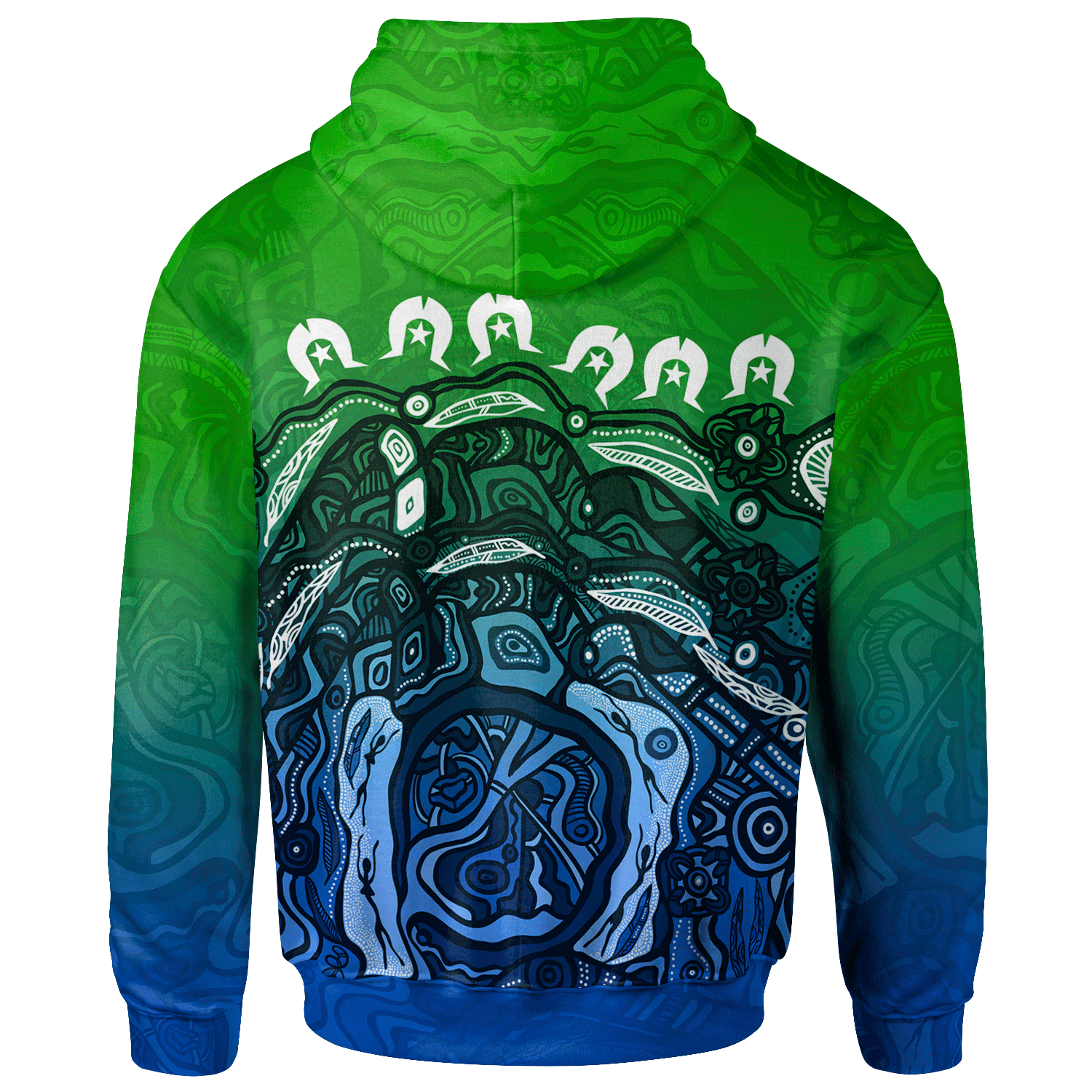 Torres Strait Islands Hoodie - Blue - Vibe Hoodie Shop