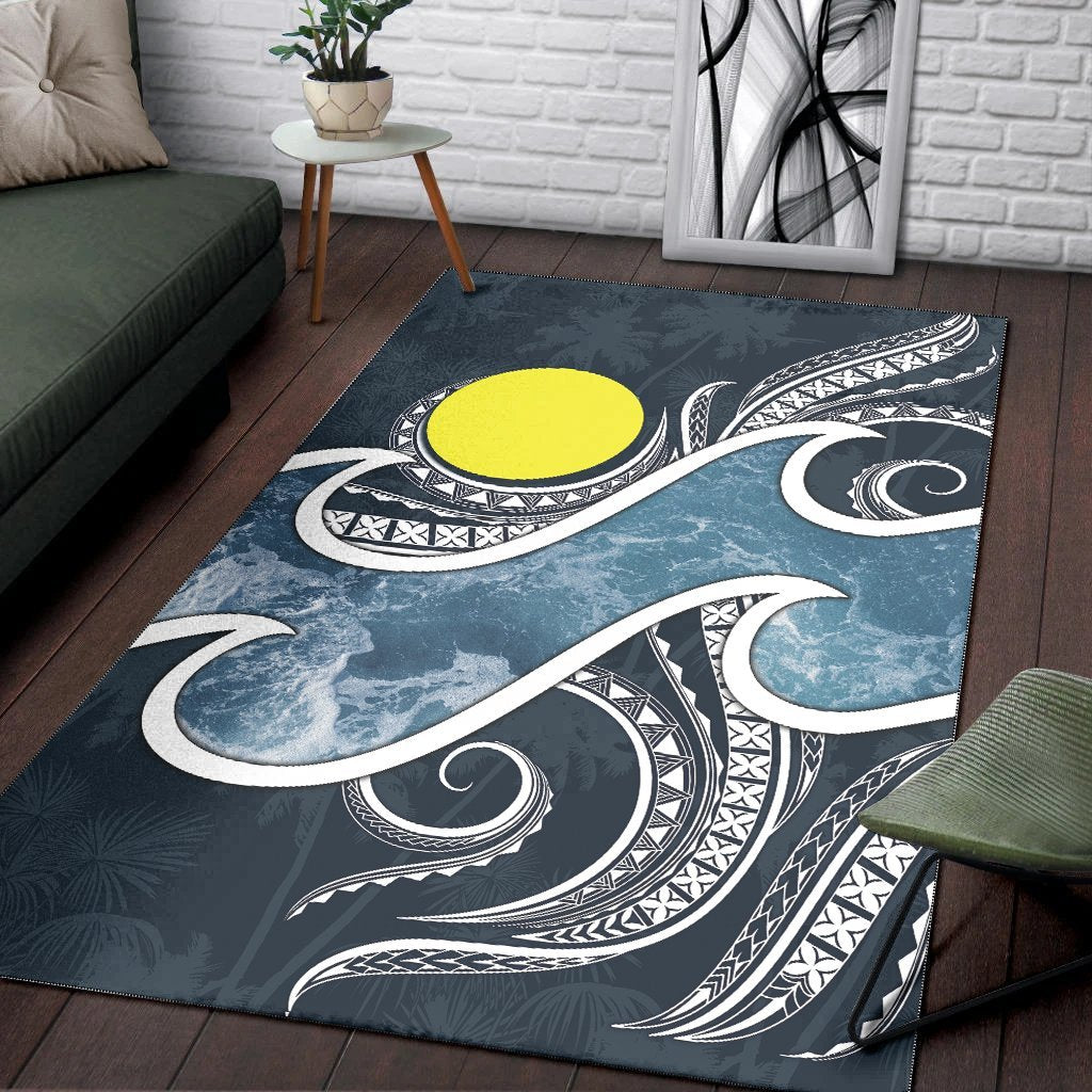 Palau Polynesian Area Rug - Ocean Style - Vibe Hoodie Shop