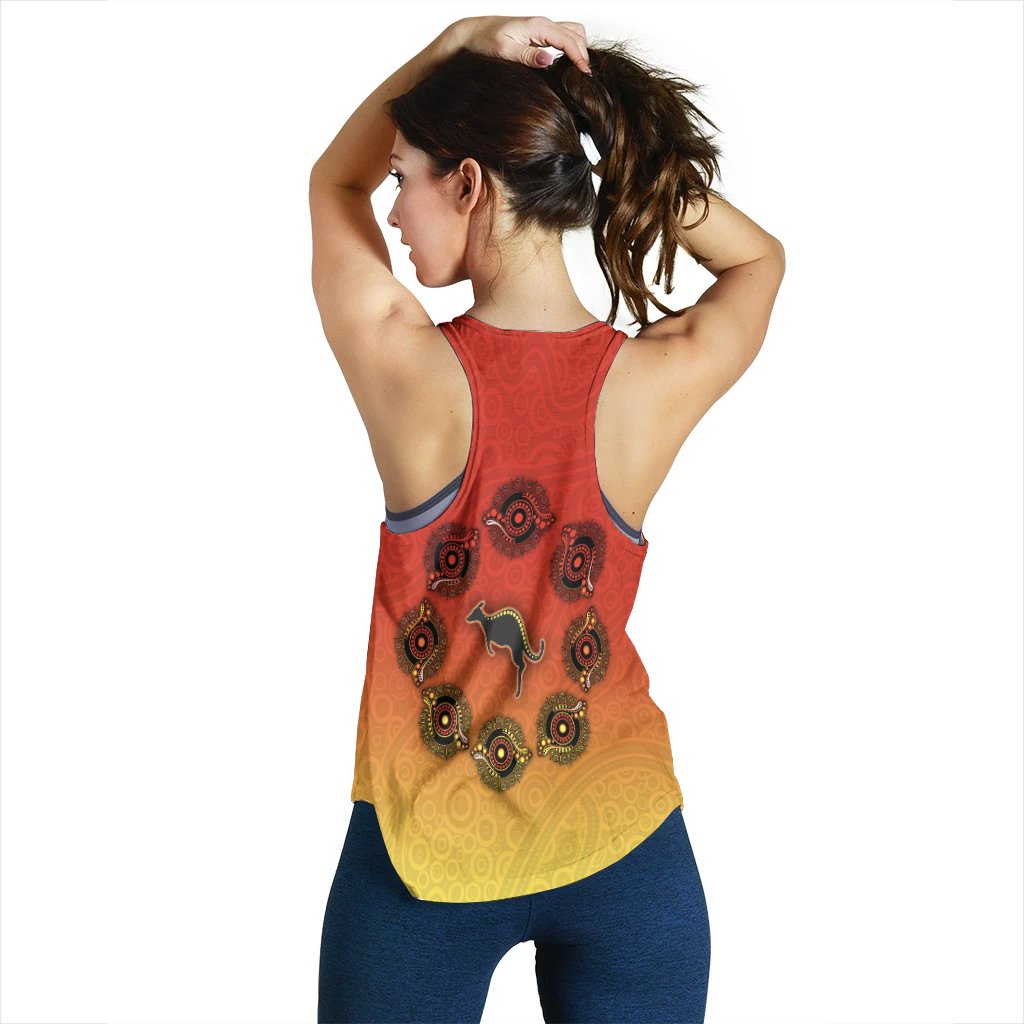 Aboriginal Women's Tank Top - Circle Pattern - Vibe Hoodie Shop