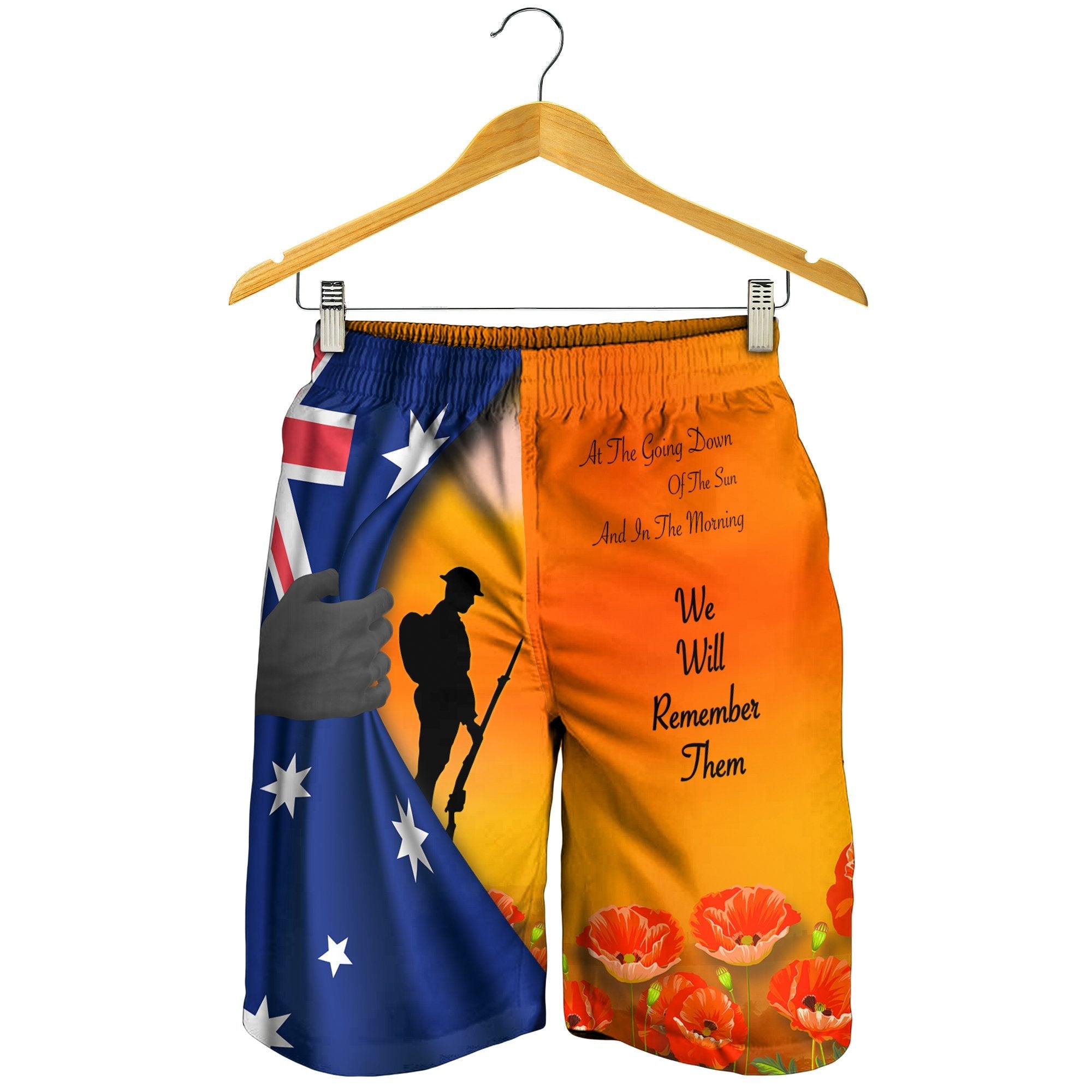 ANZAC Men's Short - We Will Remember Them Ver02 - Vibe Hoodie Shop