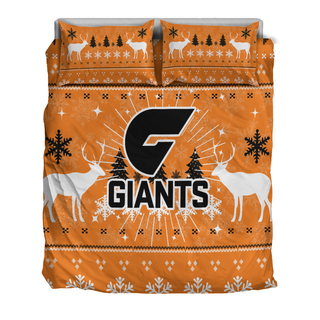 GWS Giants Bedding Set - Christmas Ugly Style - - Vibe Hoodie Shop