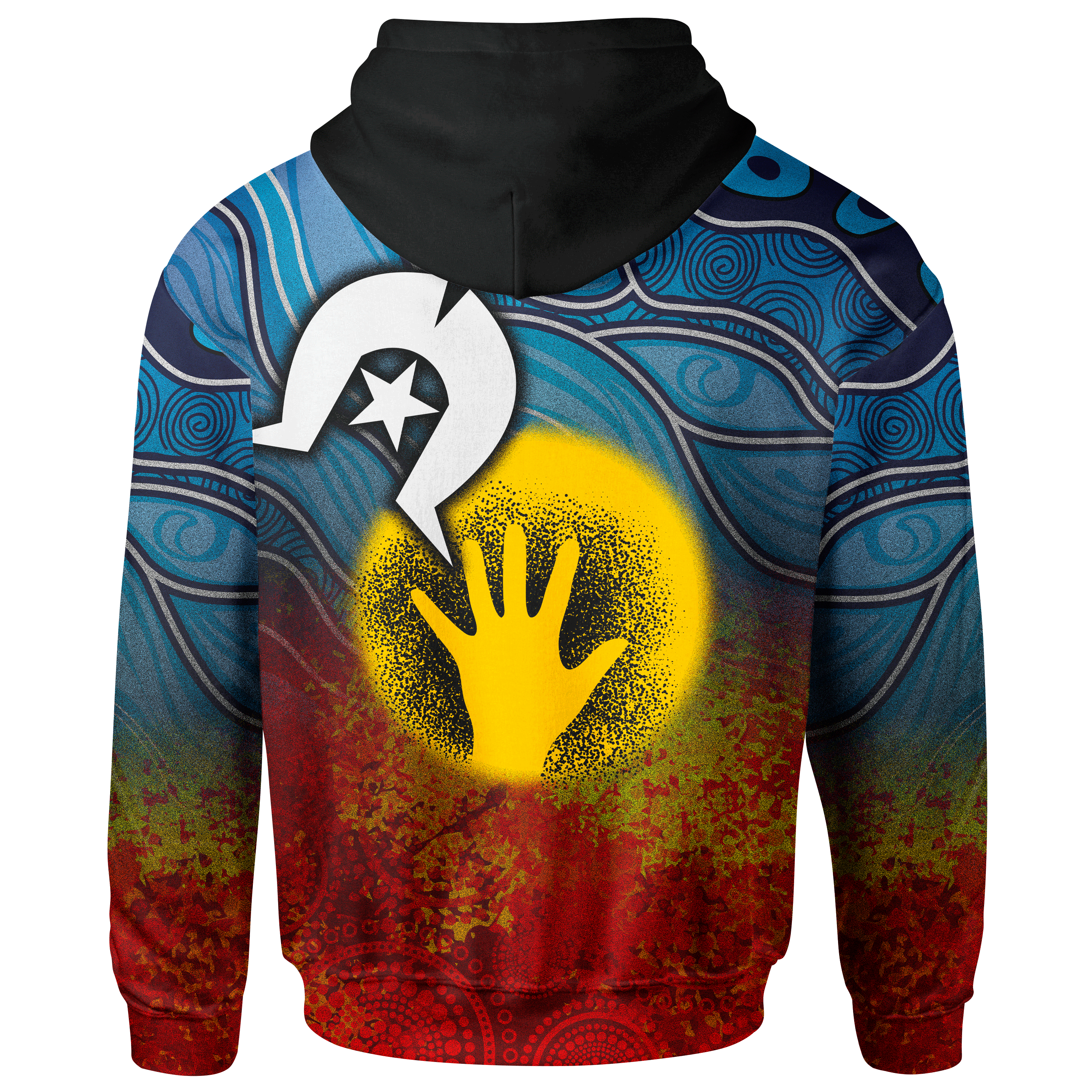 Aboriginal Zip - Up Hoodie - Aboriginal and Torres Strait Islanders Flag - Vibe Hoodie Shop