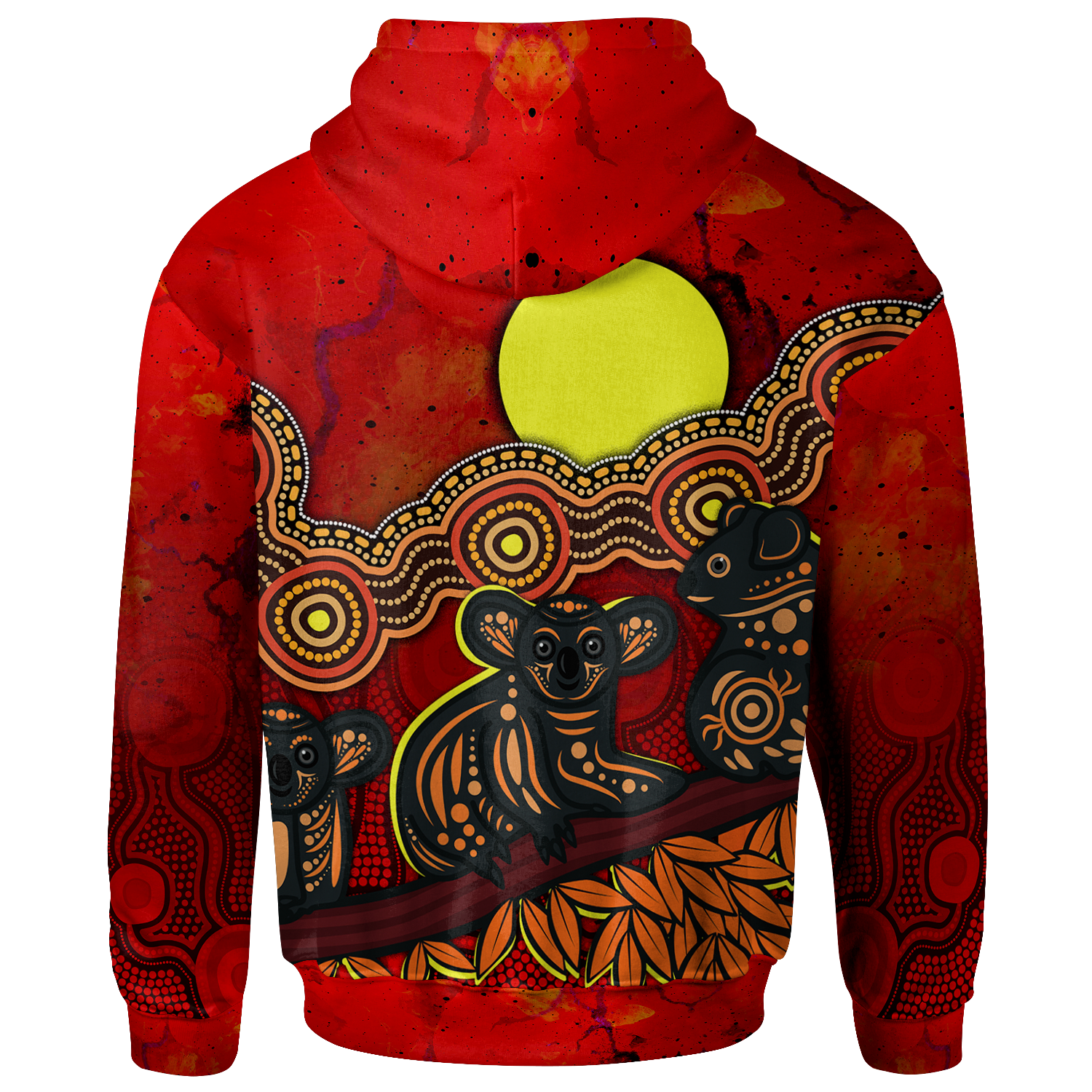 Custom Text - Kid Aborignal Hoodie - Australian Indigenous Koala(For Kid) - Vibe Hoodie Shop