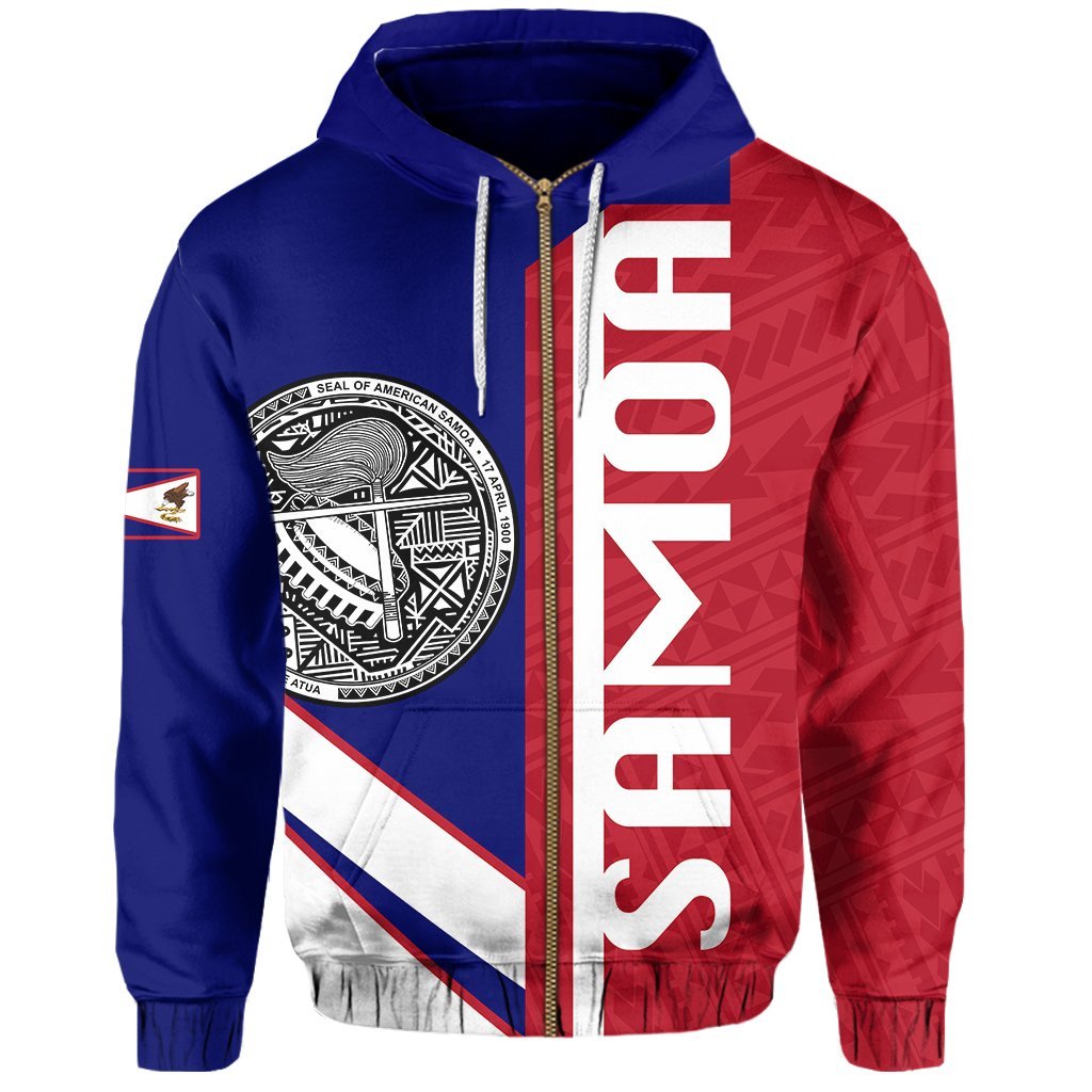 American Samoa Zip Hoodie - Half Concept - Vibe Hoodie Shop