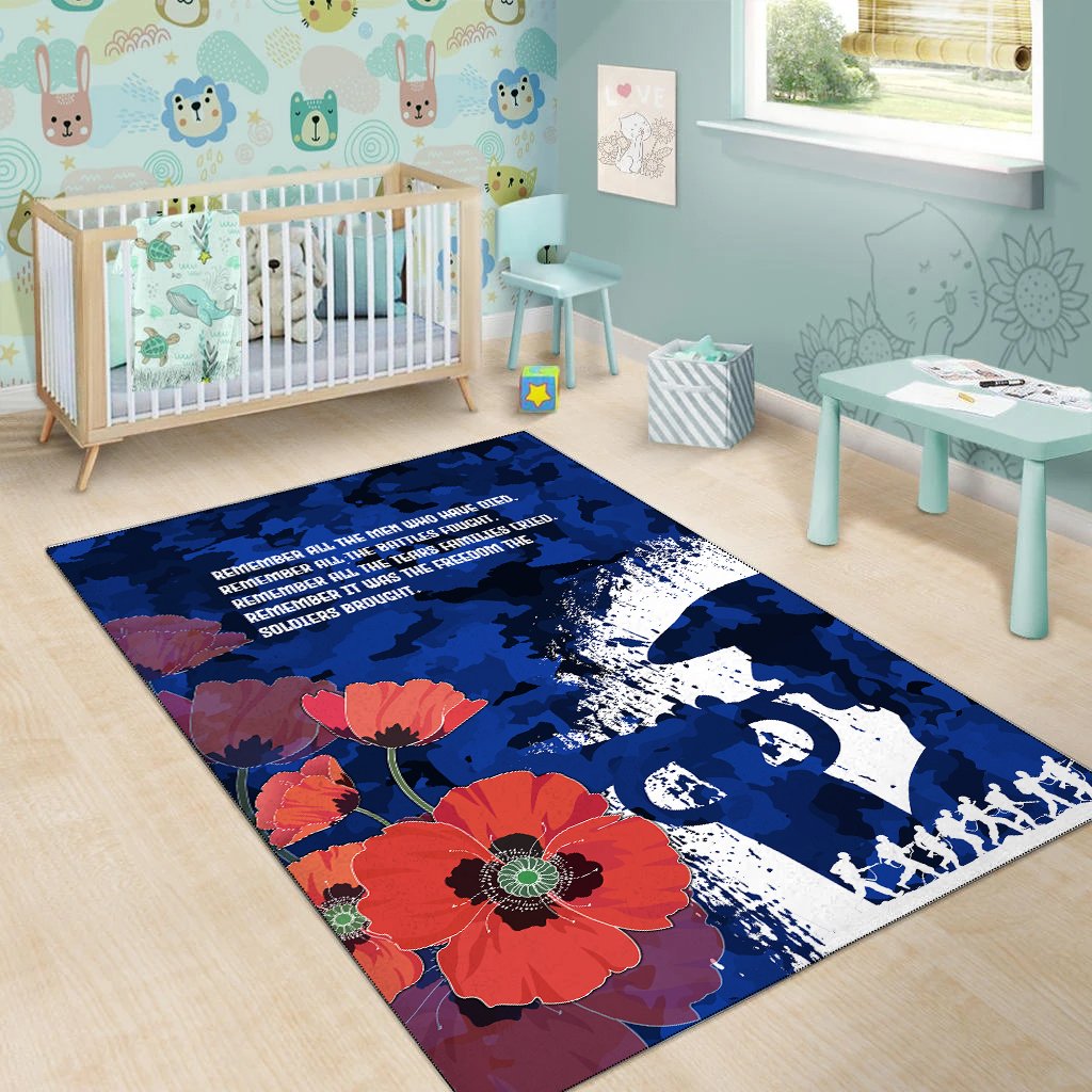 Custom ANZAC Area Rug - ANZAC Day 2021 - Vibe Hoodie Shop