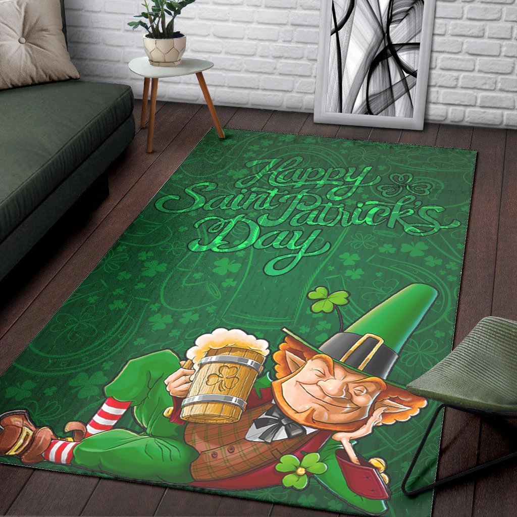 VibeHoodie Area Rug - Patrick's Day Green Celtic - Vibe Hoodie Shop