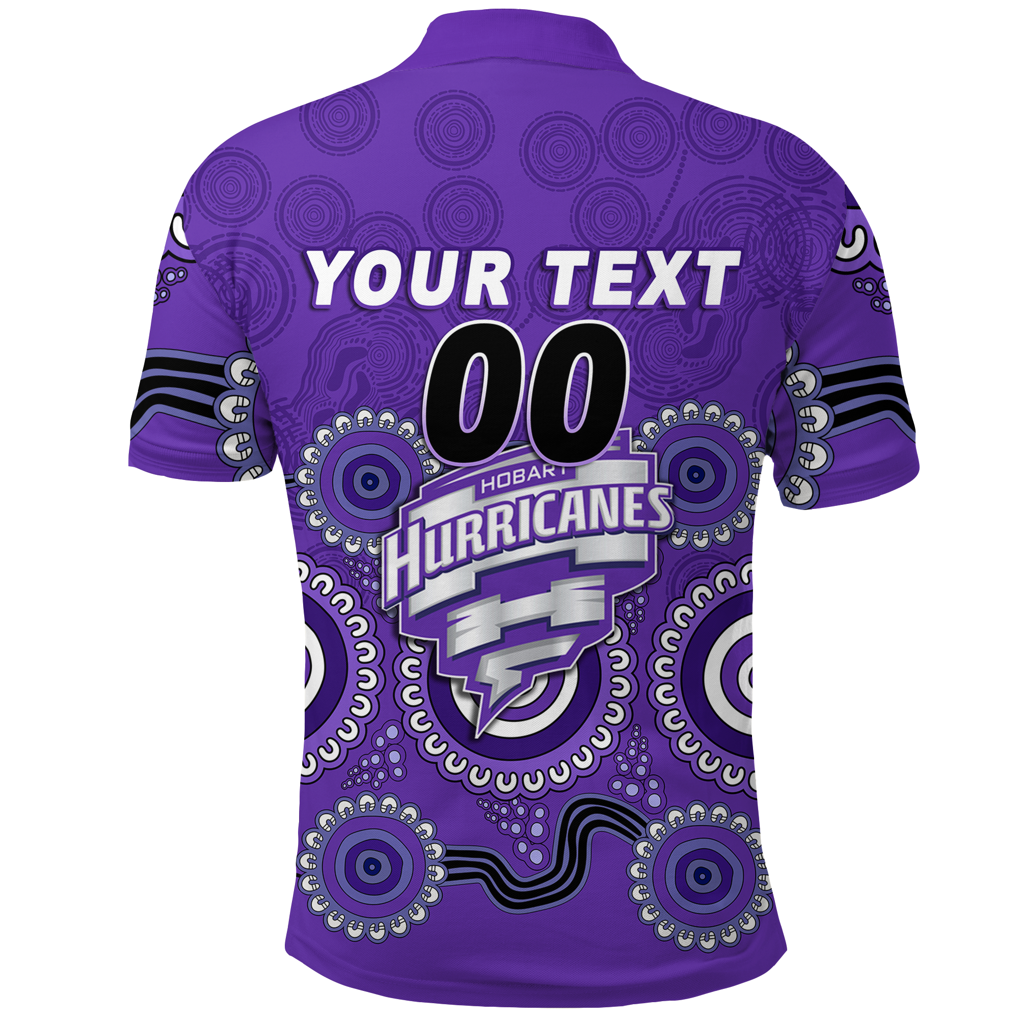 (Custom Personalised) Hobart Hurricanes Aboriginal Cricket 2022 Polo Shirt - - Vibe Hoodie Shop