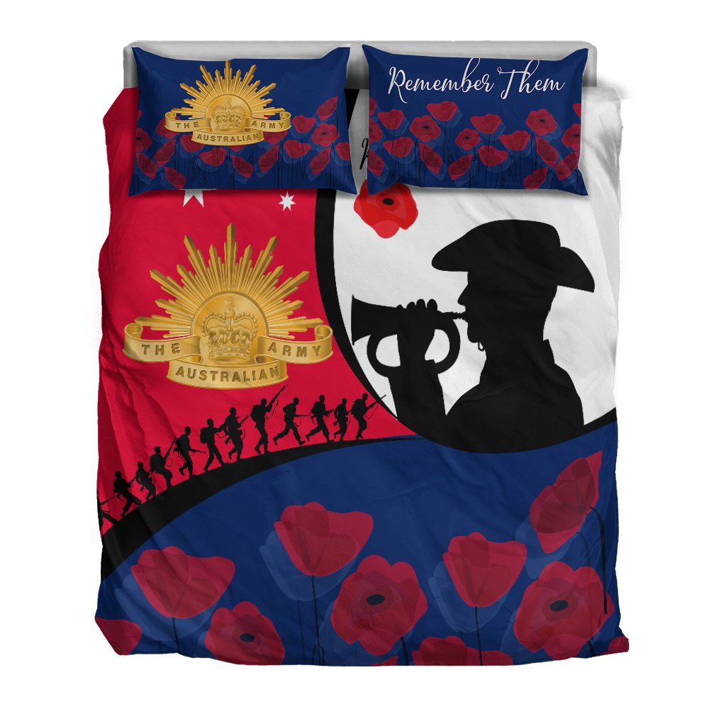 ANZAC Day Bedding Set - We will remember Them - Vibe Hoodie Shop