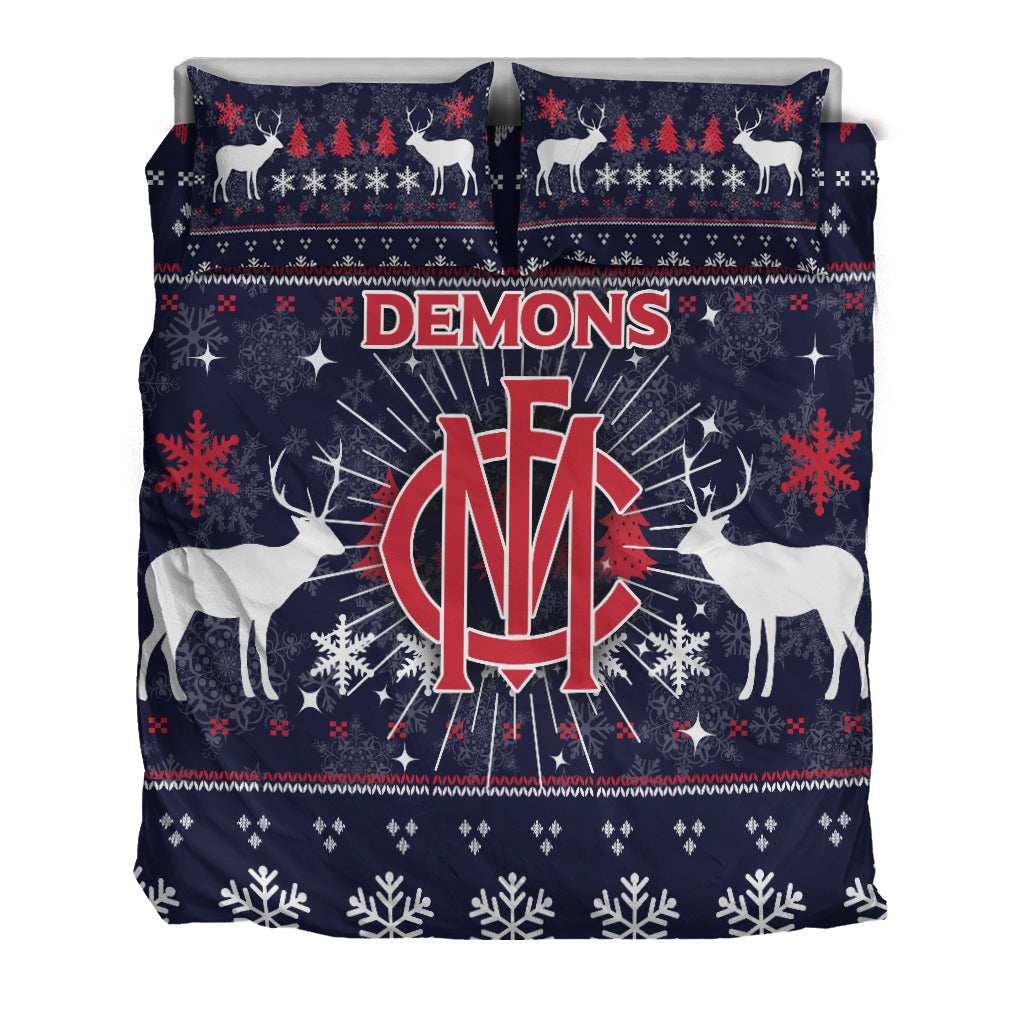 Demons Bedding Set - Christmas Ugly Style - - Vibe Hoodie Shop