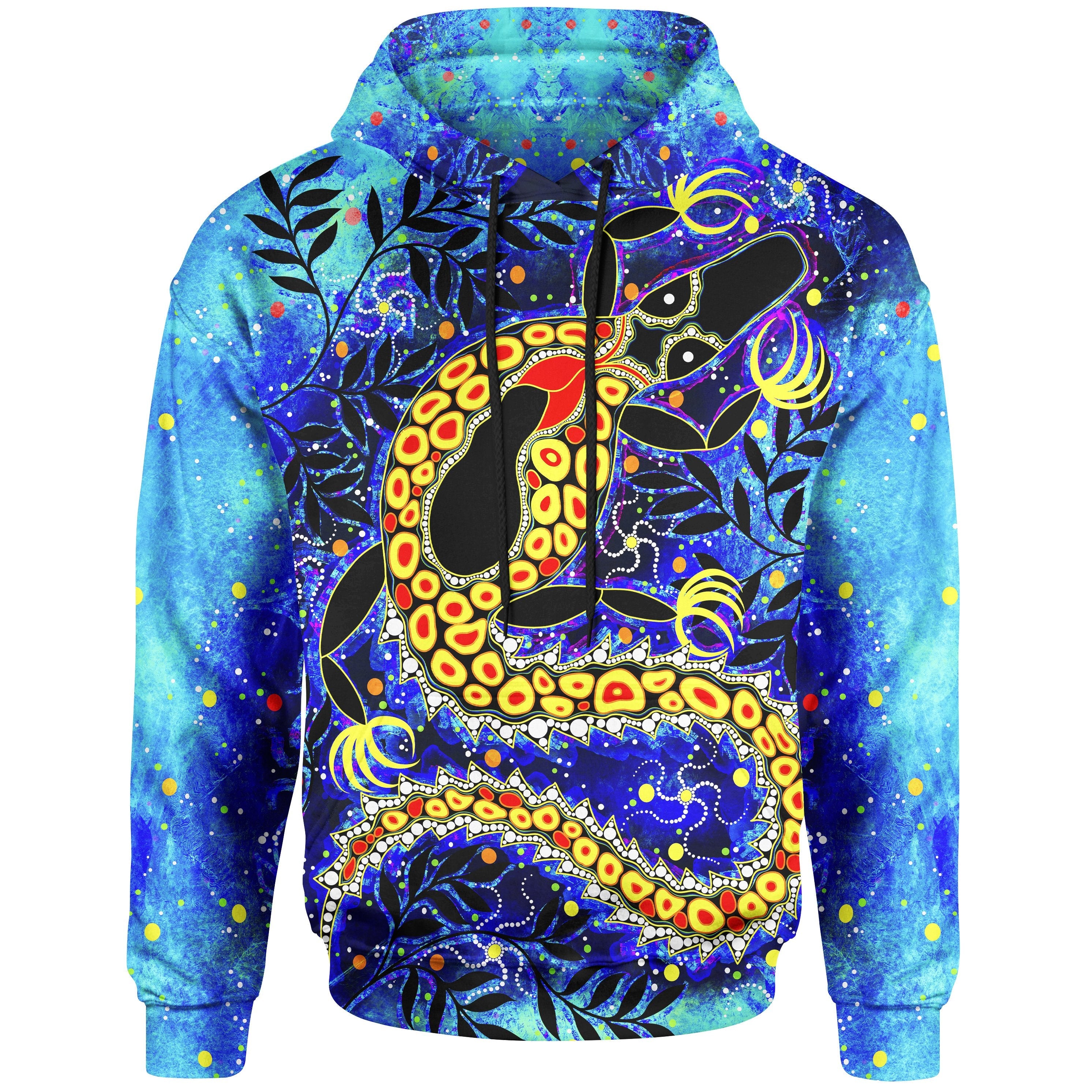 Aboriginal Hoodie - Indigenous Crocodile - Vibe Hoodie Shop