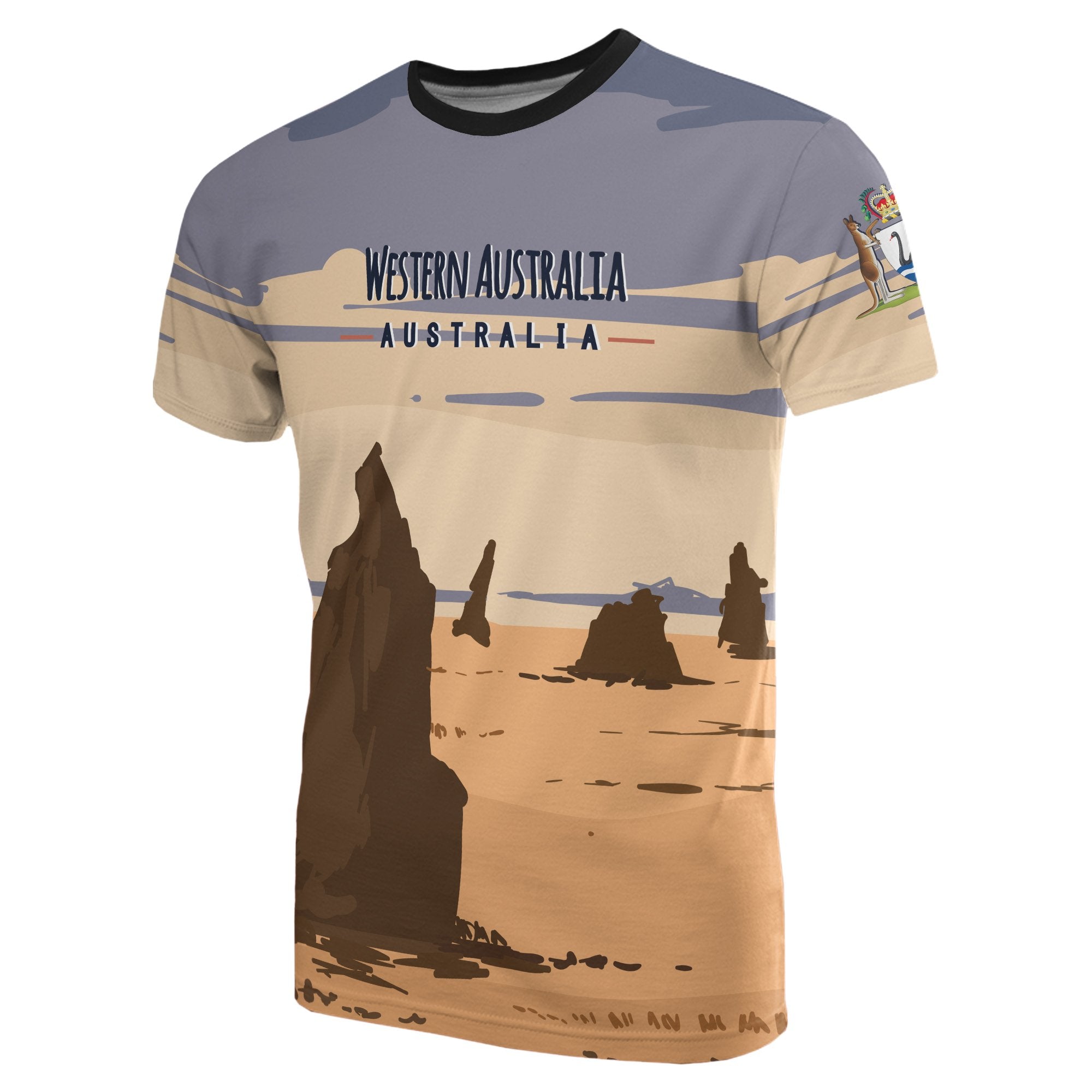 Australia T shirt - Western T shirt Landscape Art - Vibe Hoodie Shop